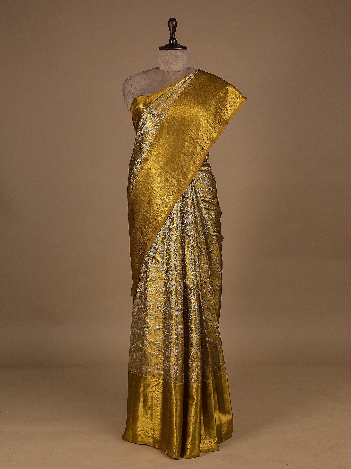 Gold Silk Kanjeevaram Saree