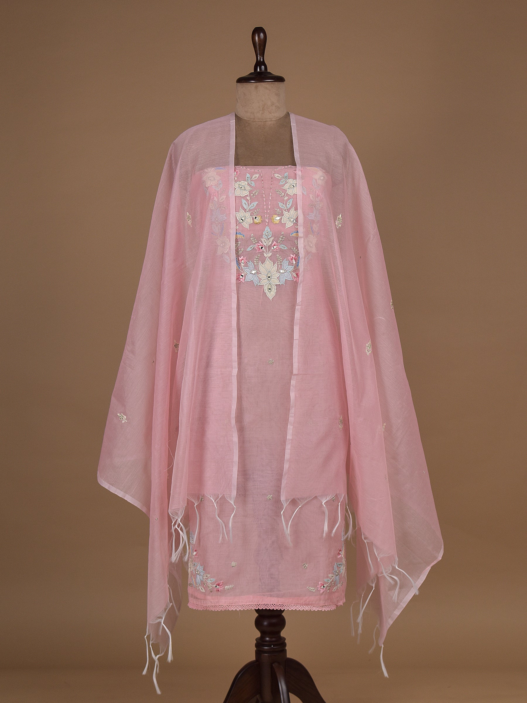 Pink Kota Cotton Dress Material | Greenways Delhi Since 1942 Pink Kota Cotton Dress Material | Greenways Delhi Since 1942