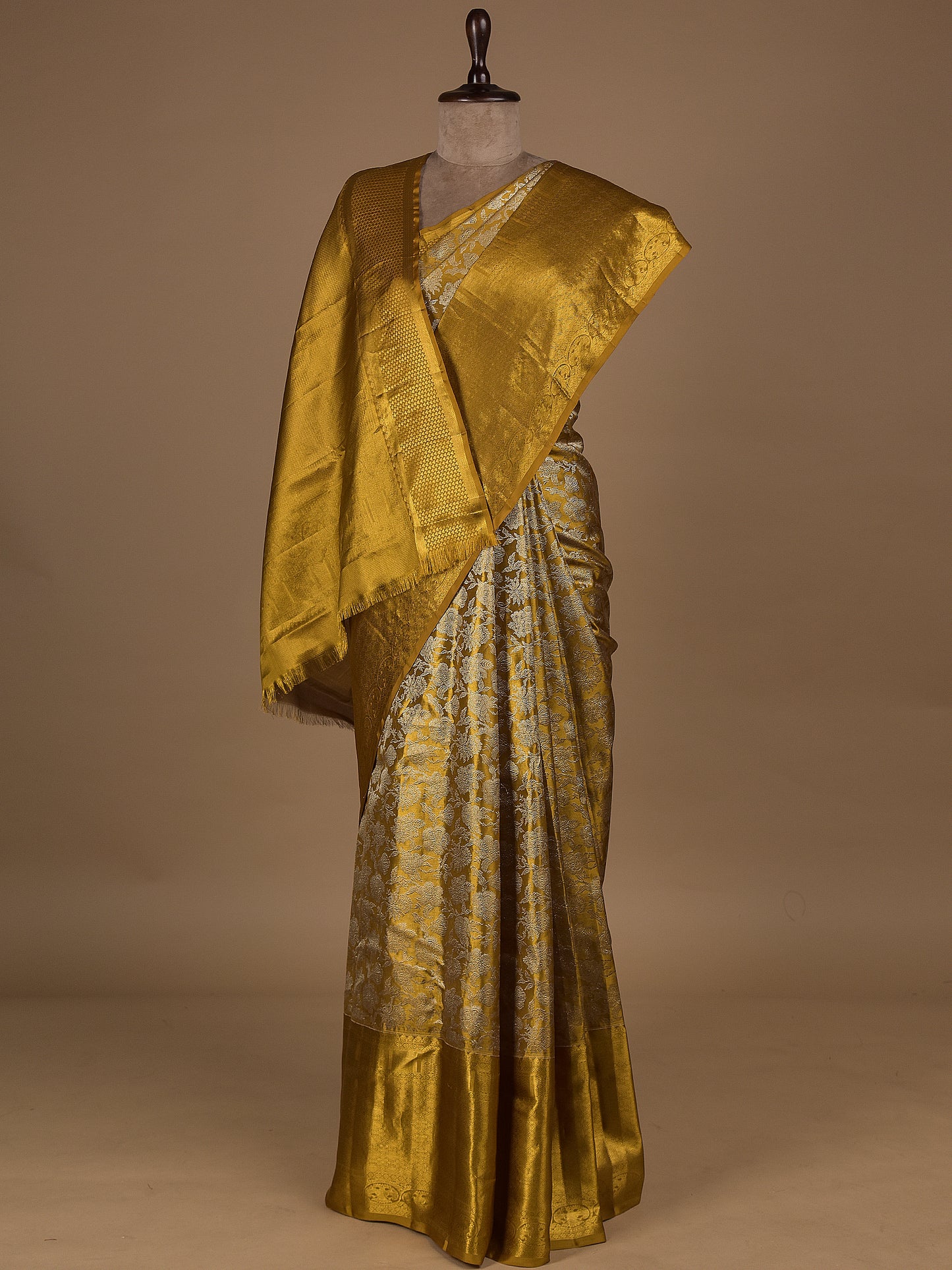 Gold Silk Kanjeevaram Saree