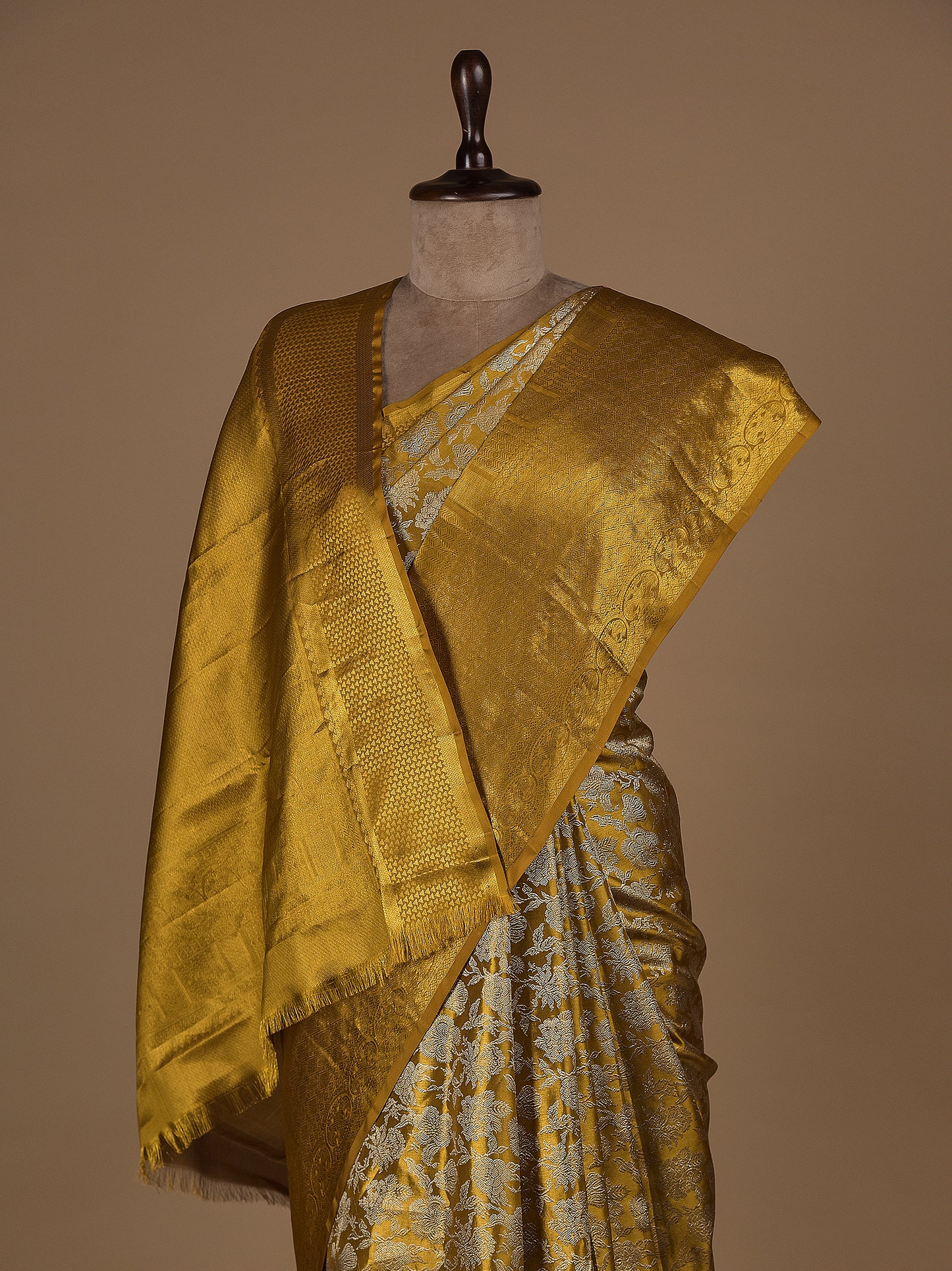 Gold Silk Kanjeevaram Saree
