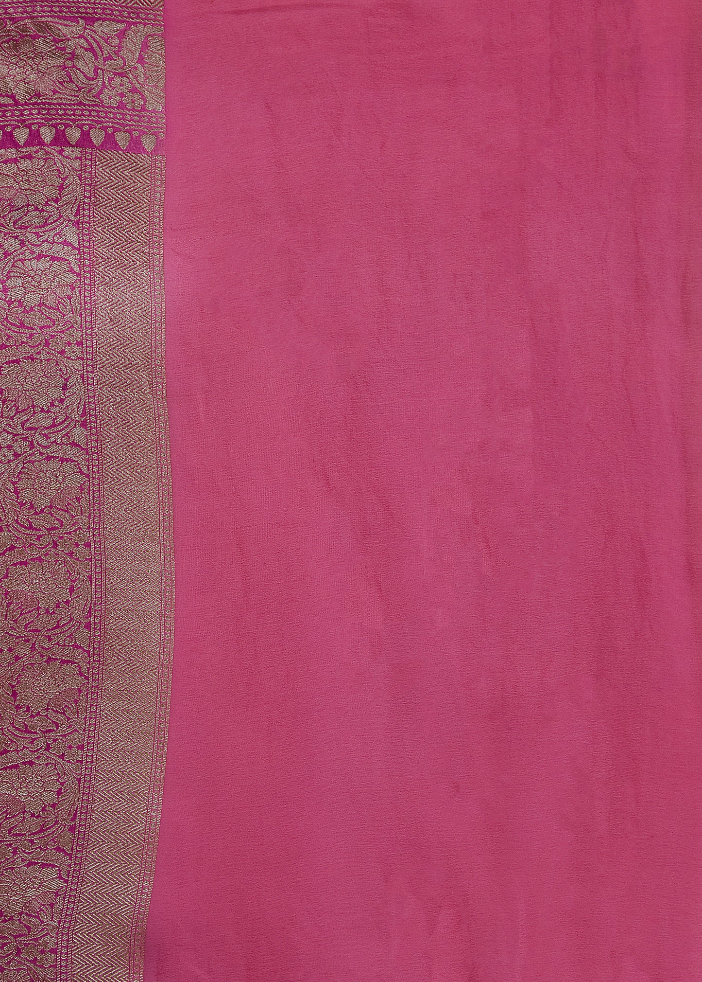 Pink Georgette Banarasi Saree