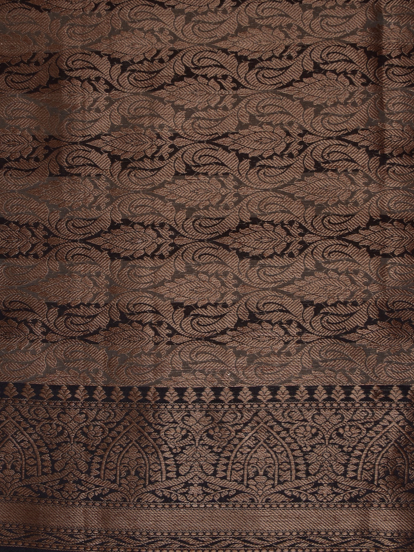 Black Cotton Silk Banarasi Saree
