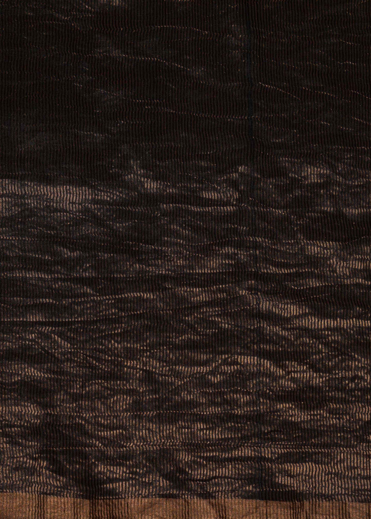 Black Tussar Embroidered Saree