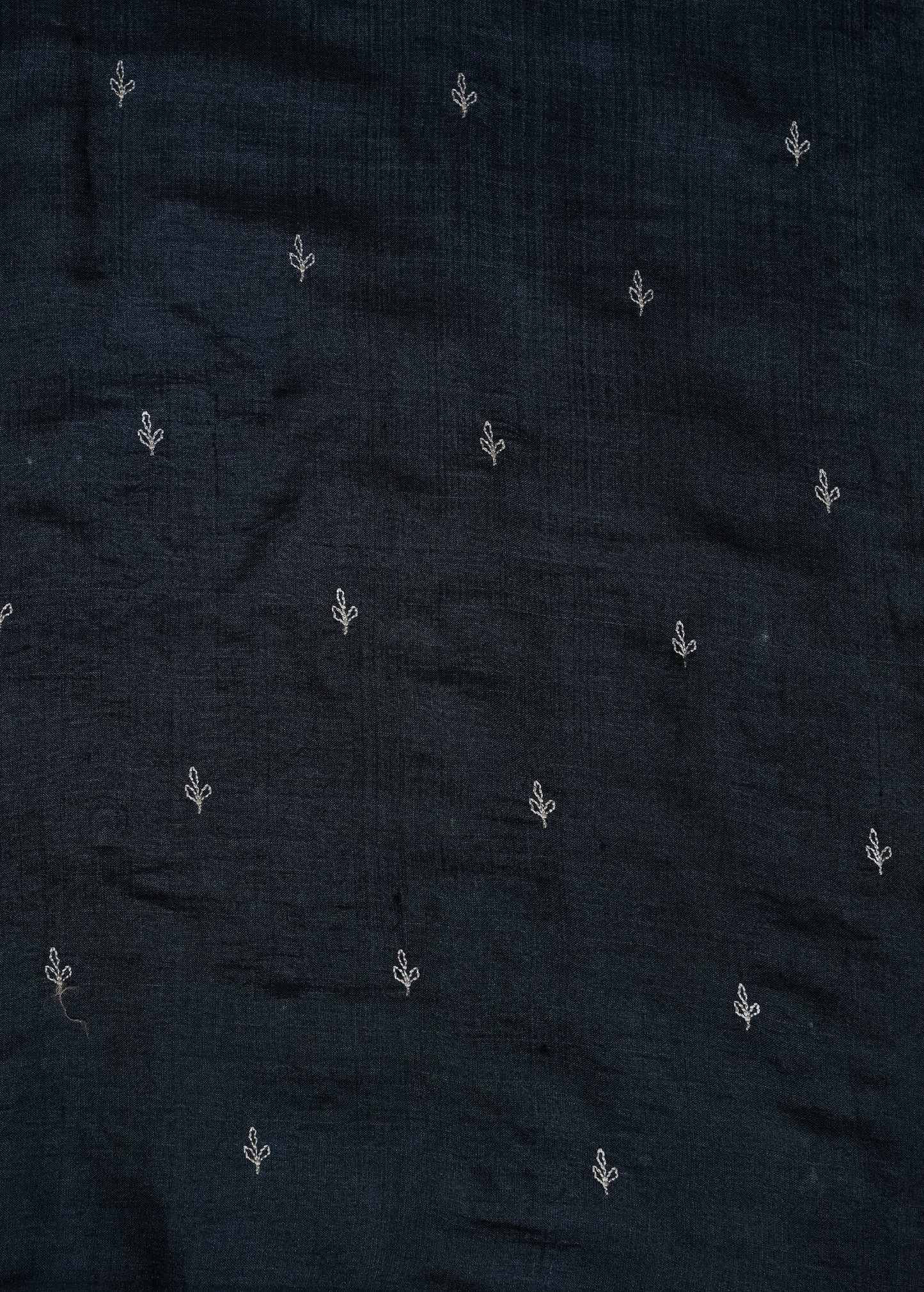 Blue Tussar Embroidered Saree
