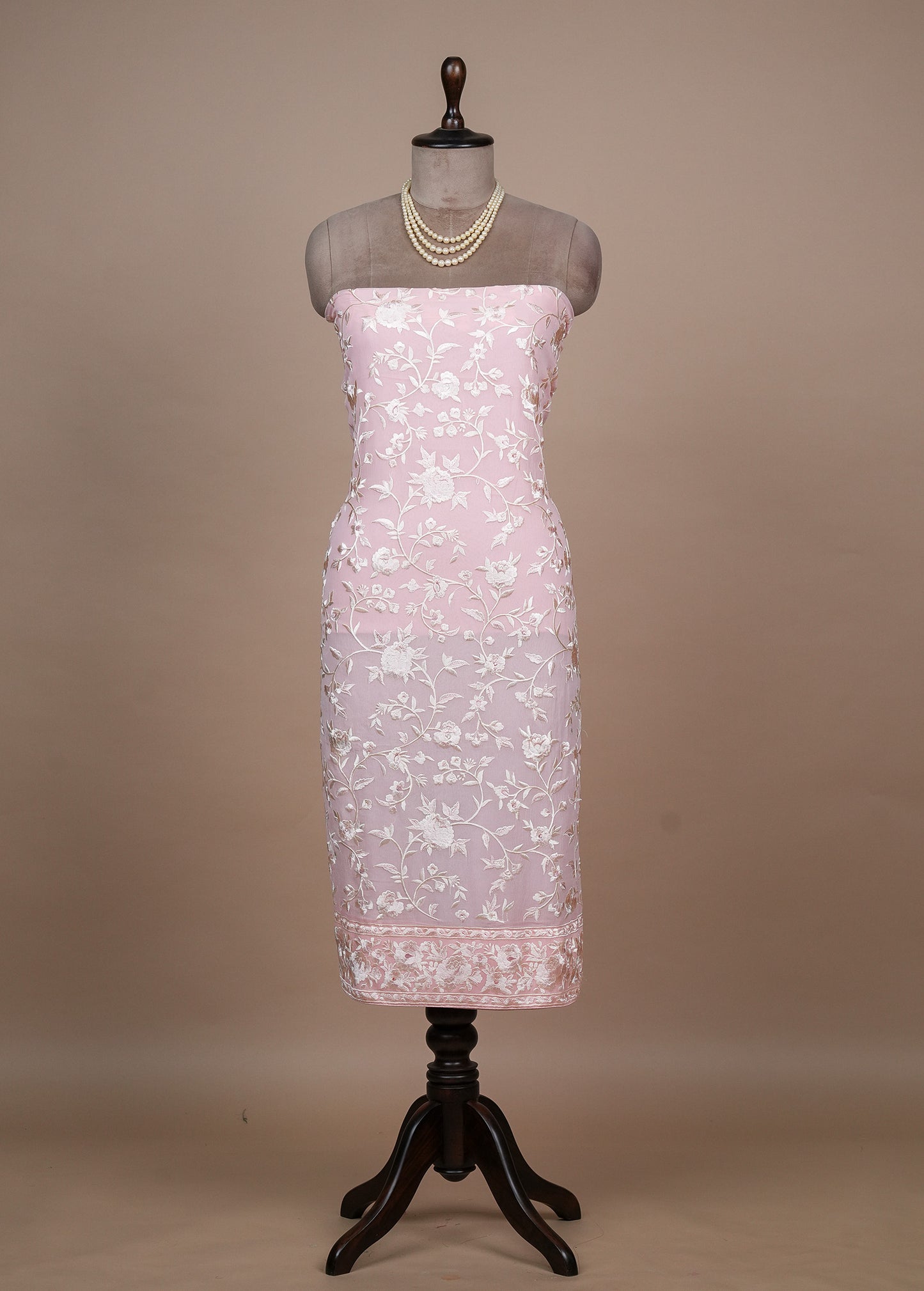 Pink Georgette Dress Material