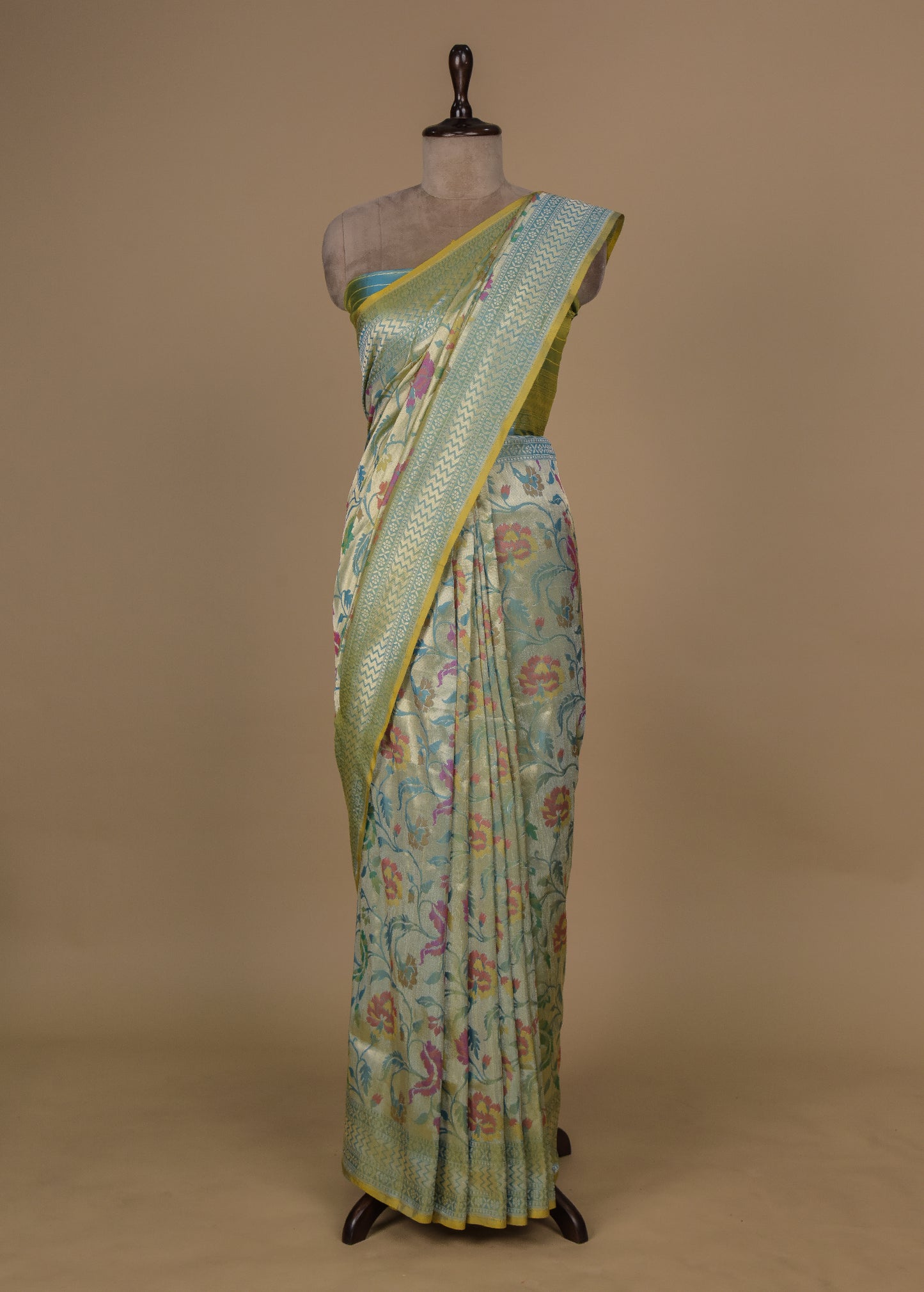 Green Tissue Silk Banarasi Saree