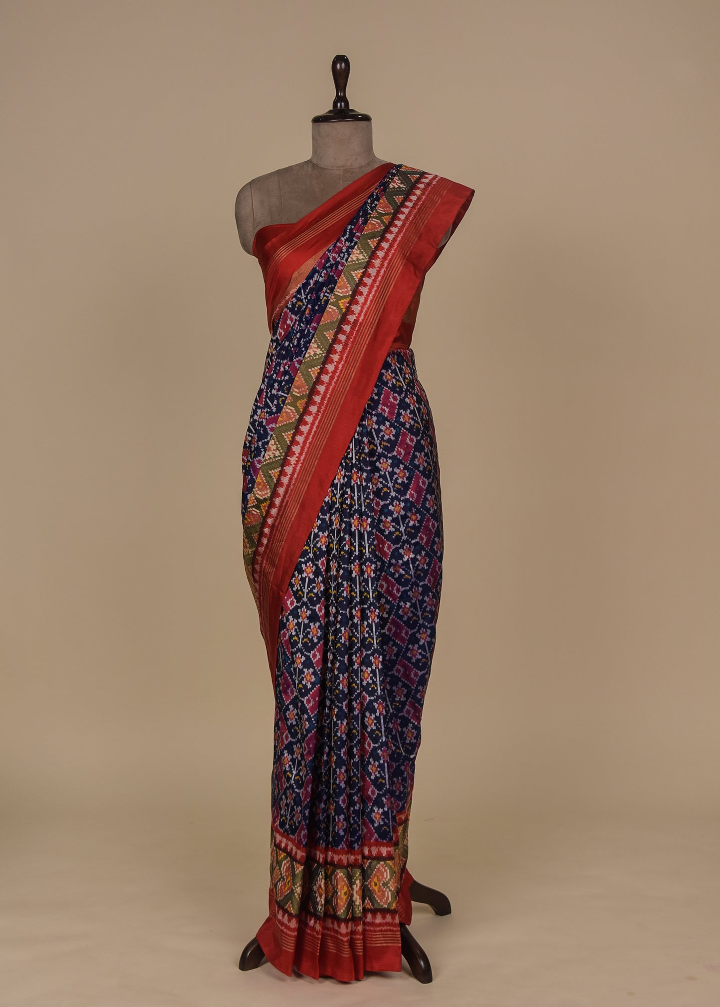 Blue Silk Patola Saree