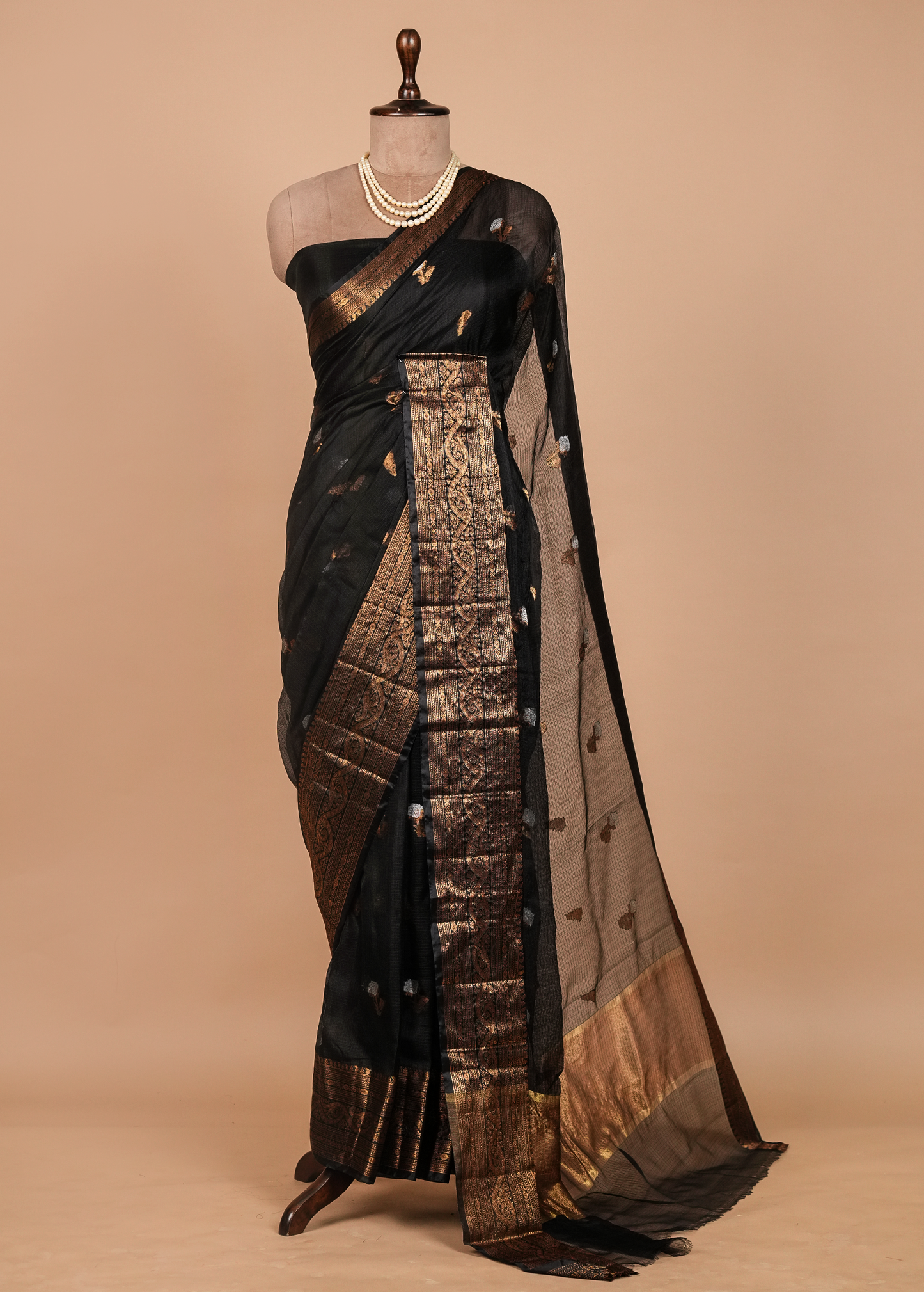 Black Kota Cotton Saree