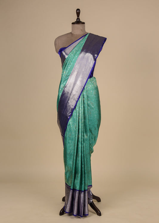 Blue Silk Kanjeevaram Saree
