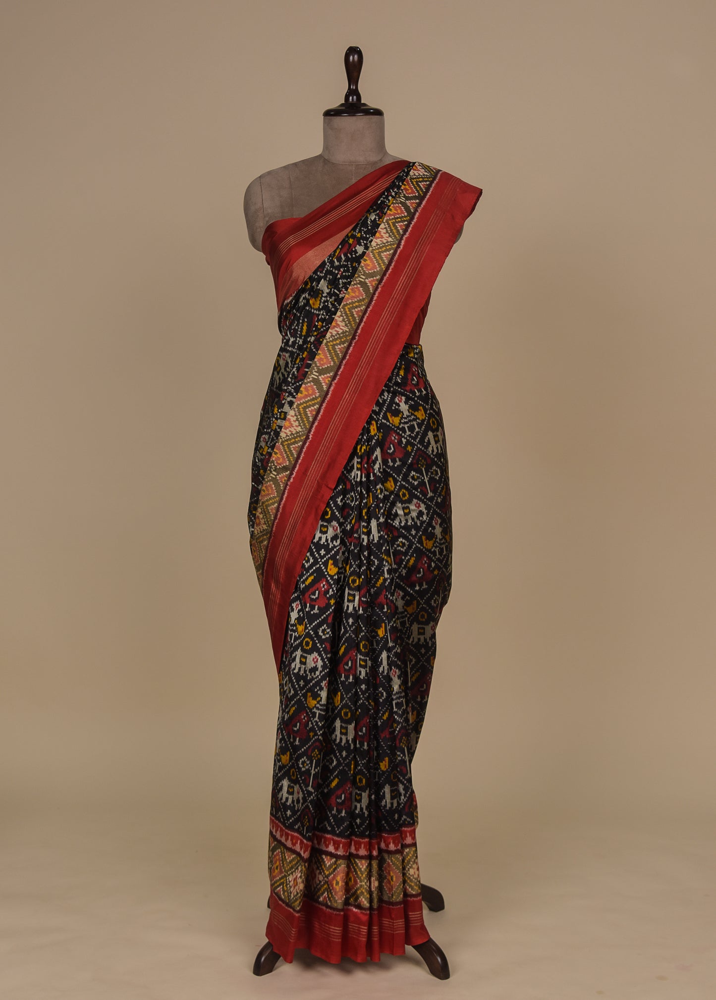 Black Silk Patola Saree