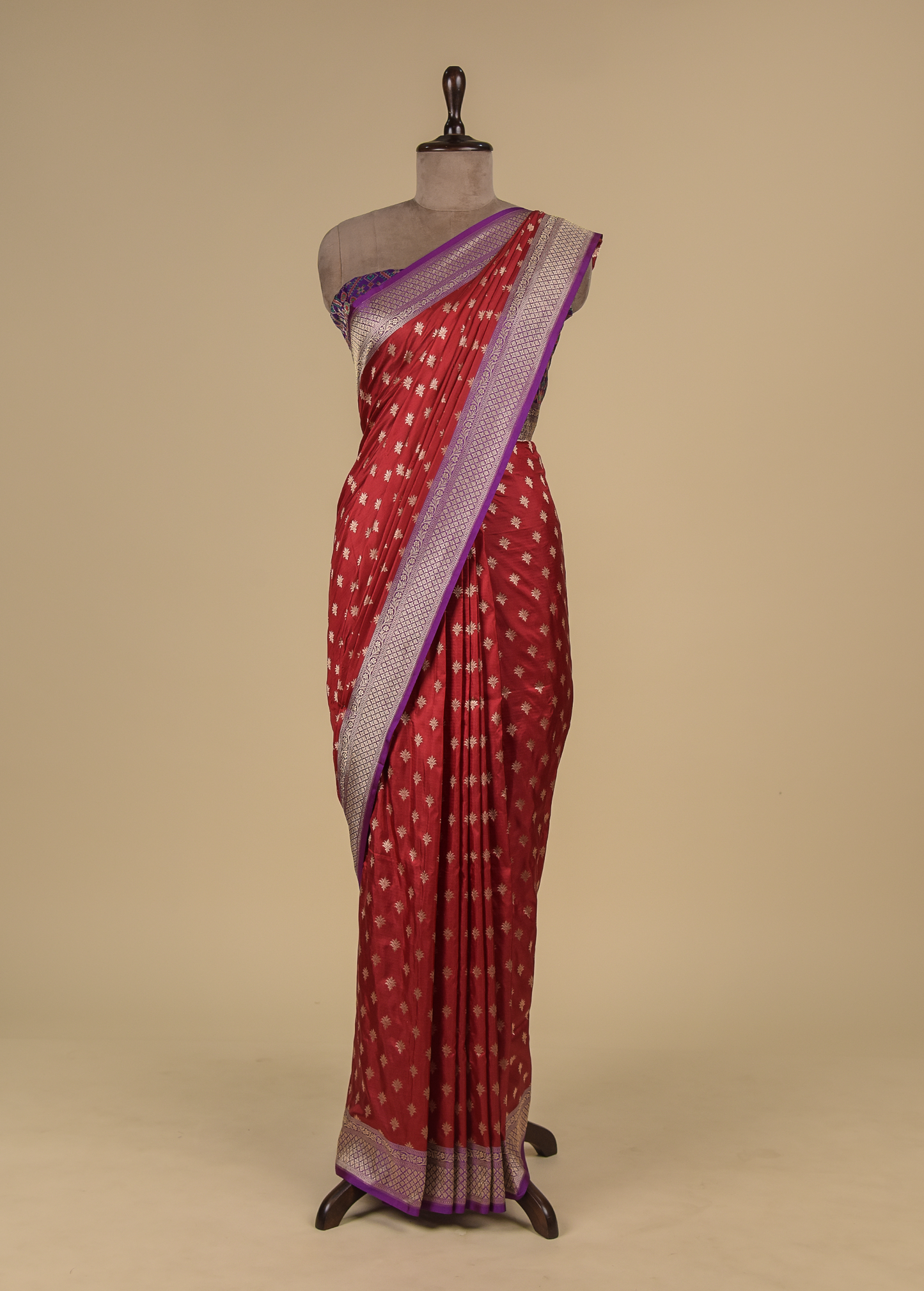 Red Silk Banarasi Saree