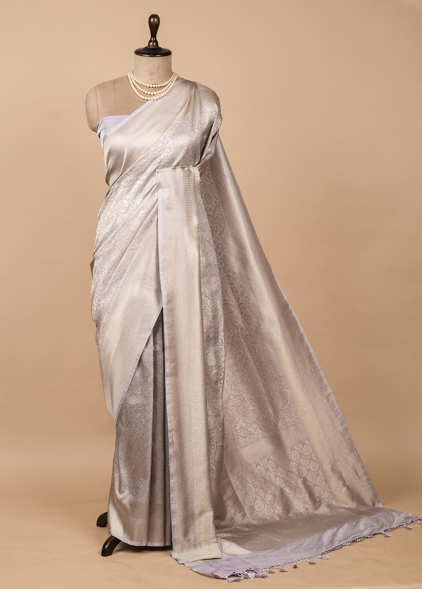 Purple Art Silk Banarasi Saree