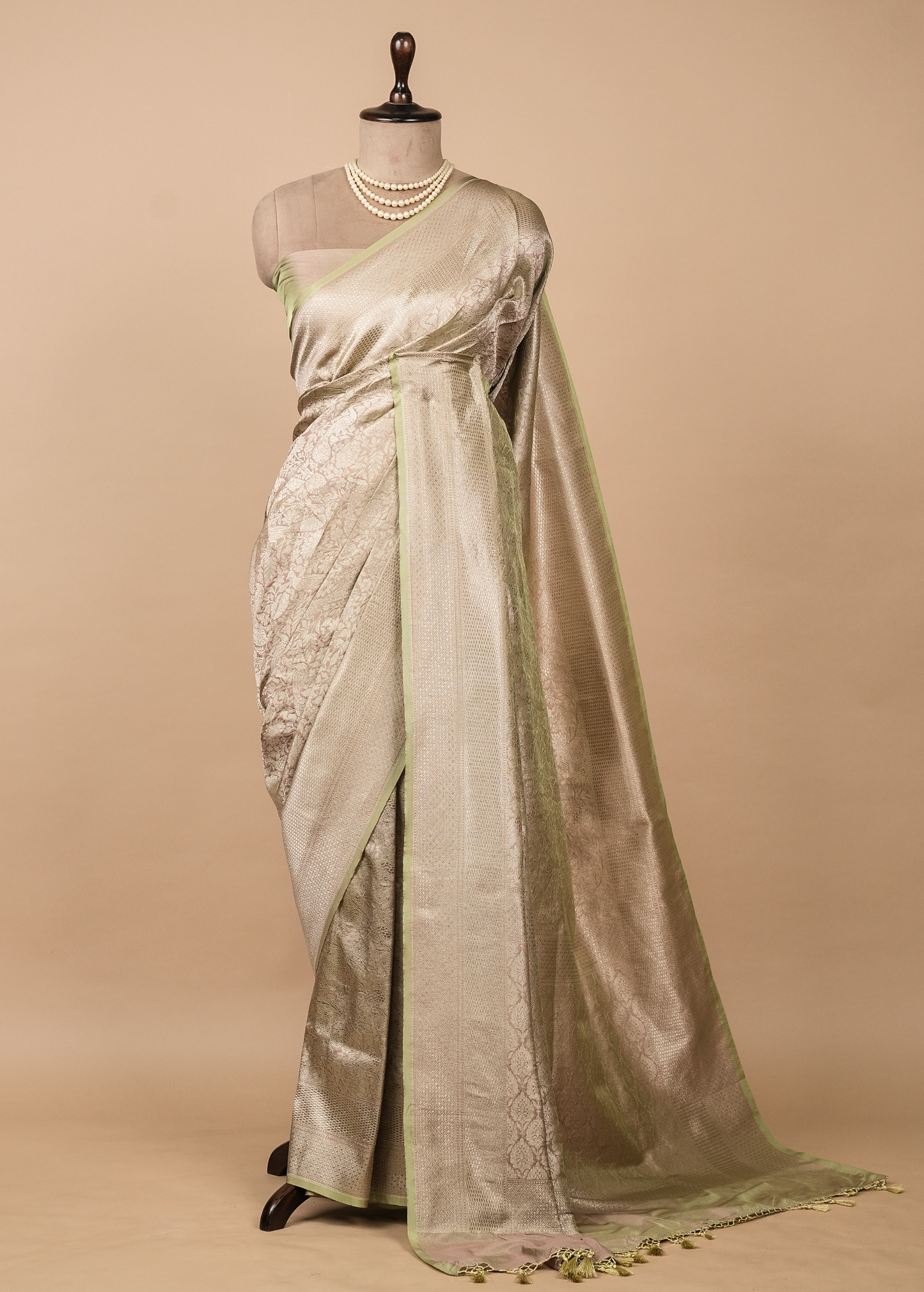 Silver Art Silk Banarasi Saree