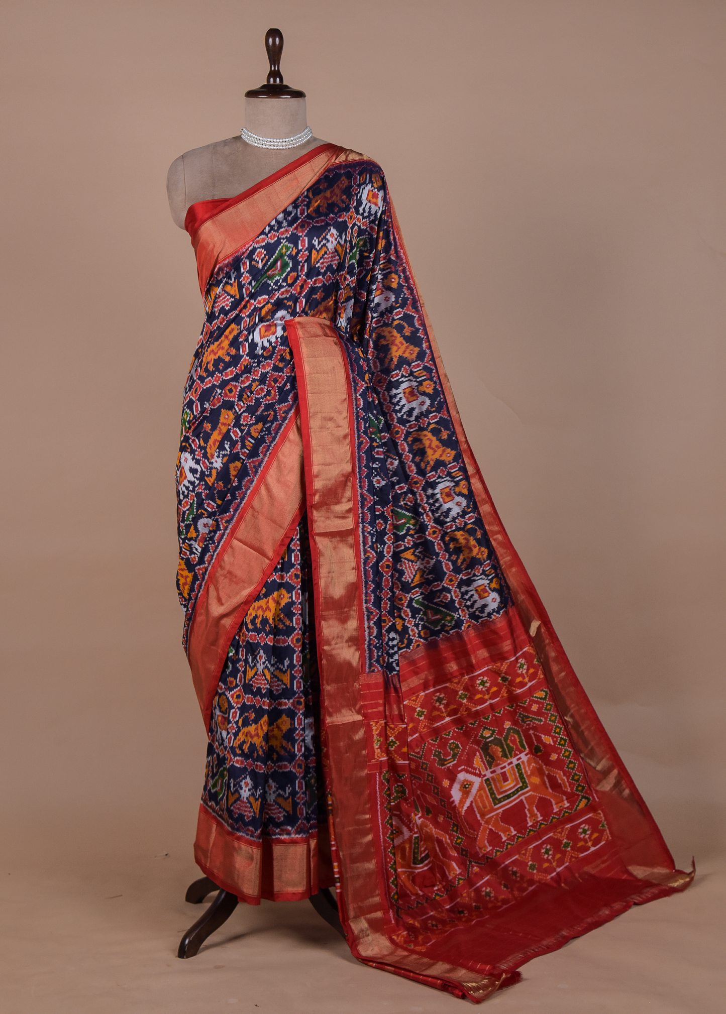 Blue Silk Patola Saree