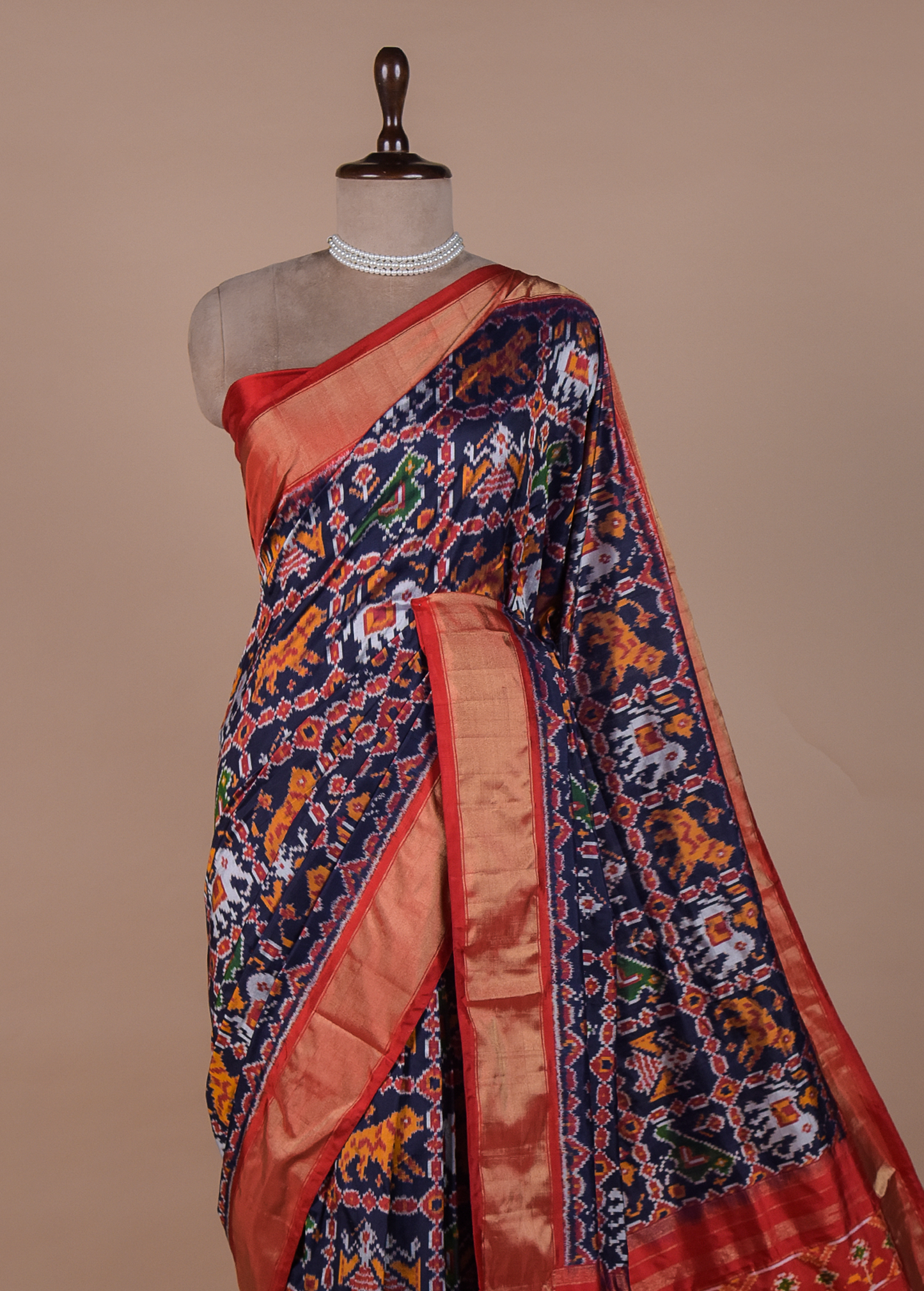 Blue Silk Patola Saree
