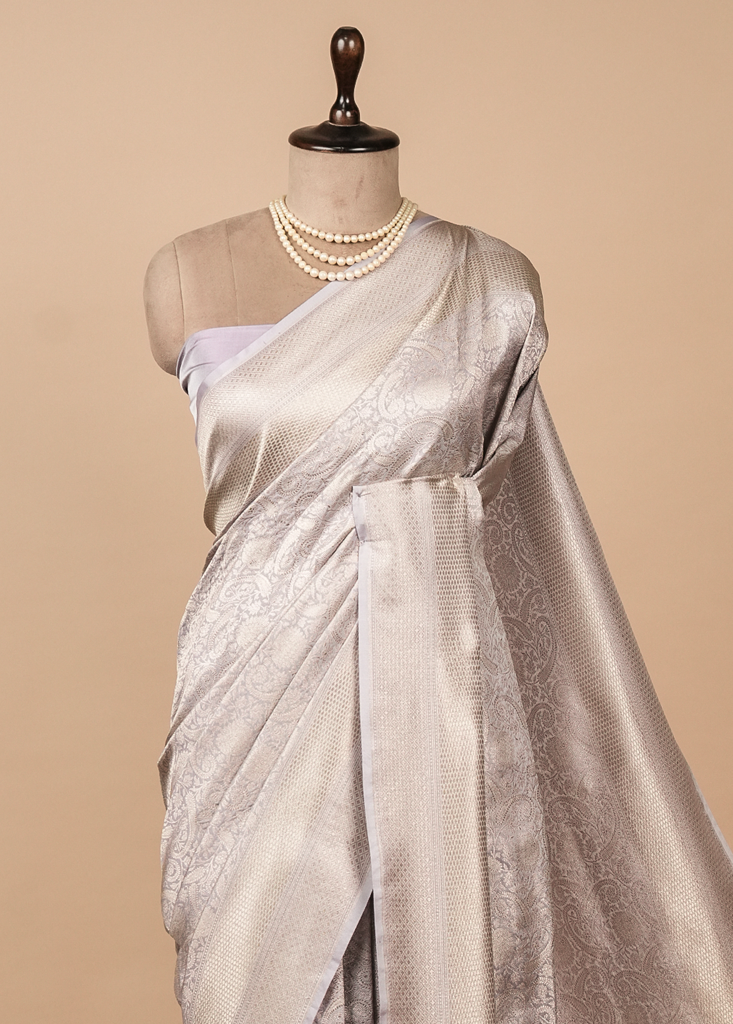 Purple Art Silk Banarasi Saree