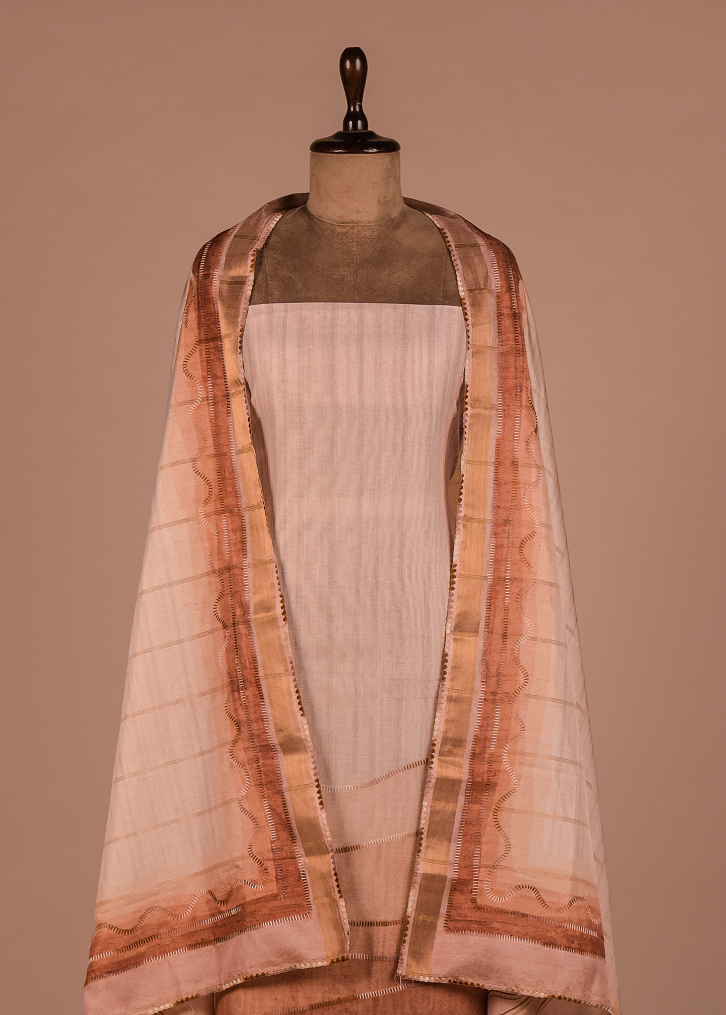 Multicoloured Cotton Dress Material