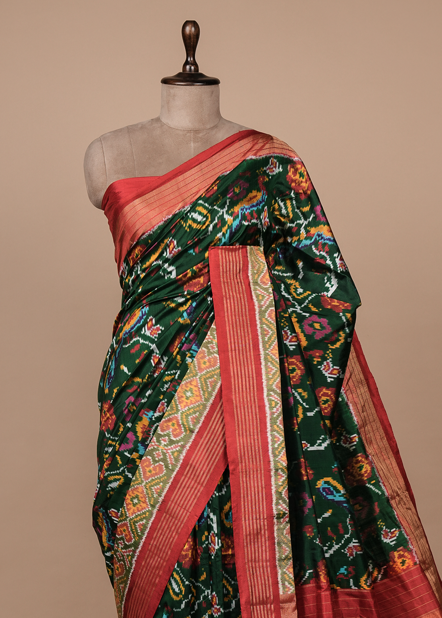 Green Silk Patola Saree