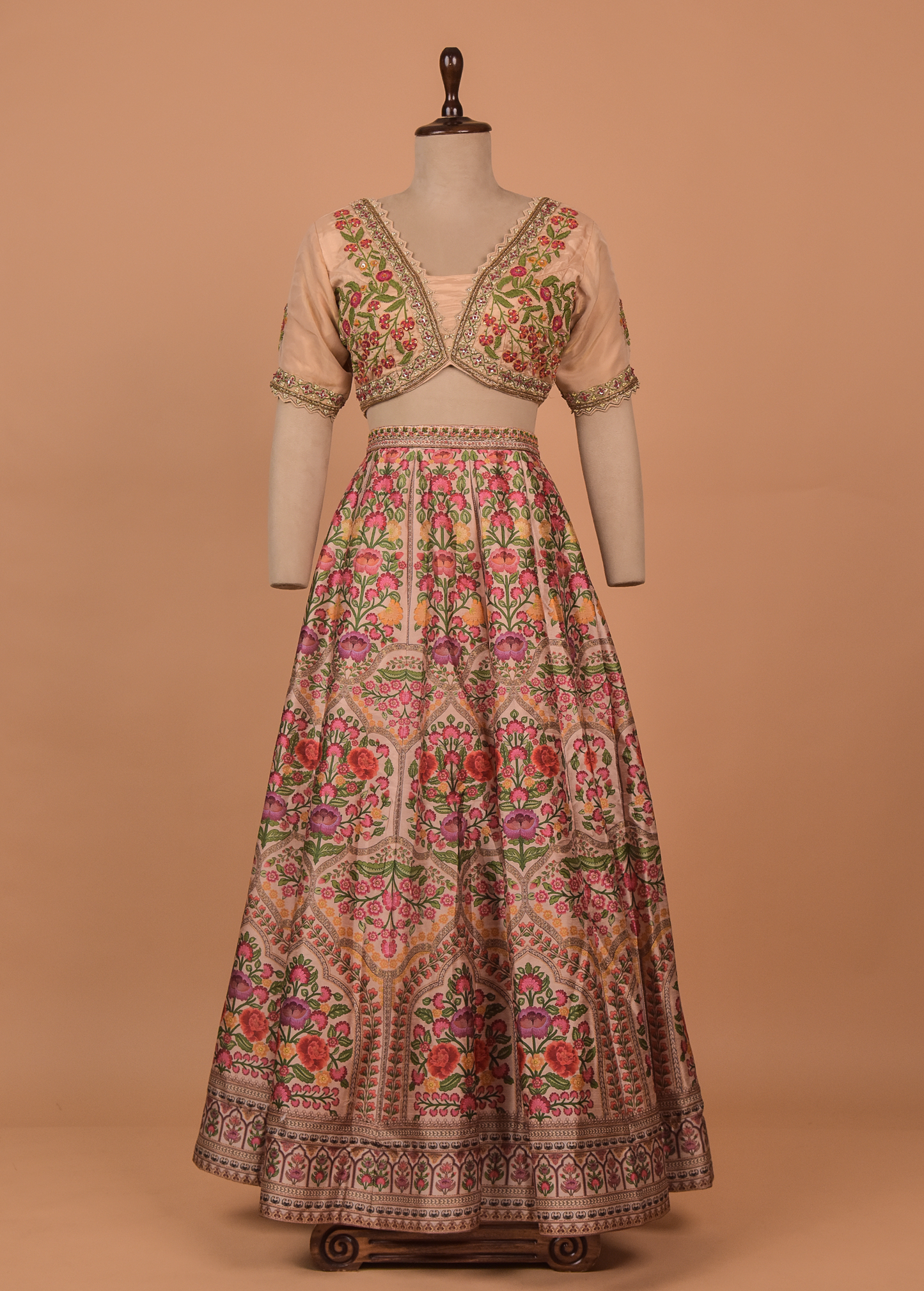 Multicoloured Cotton Lehenga