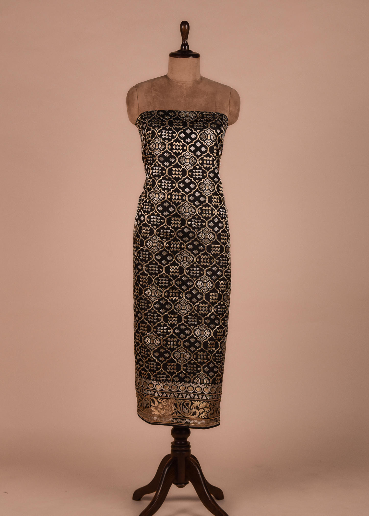 Black Organza Dress Material