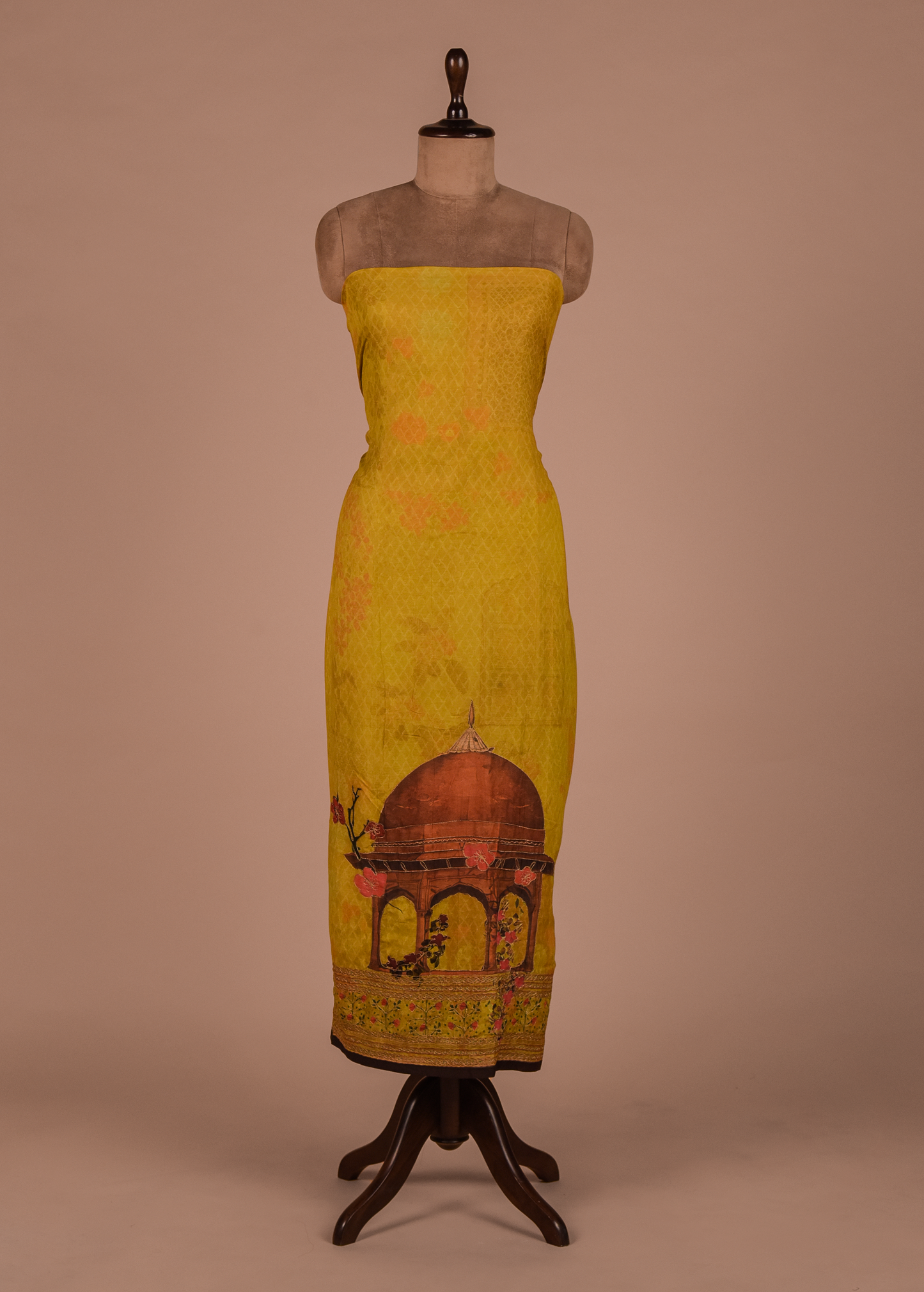 Multicoloured Mulmul Cotton Dress Material