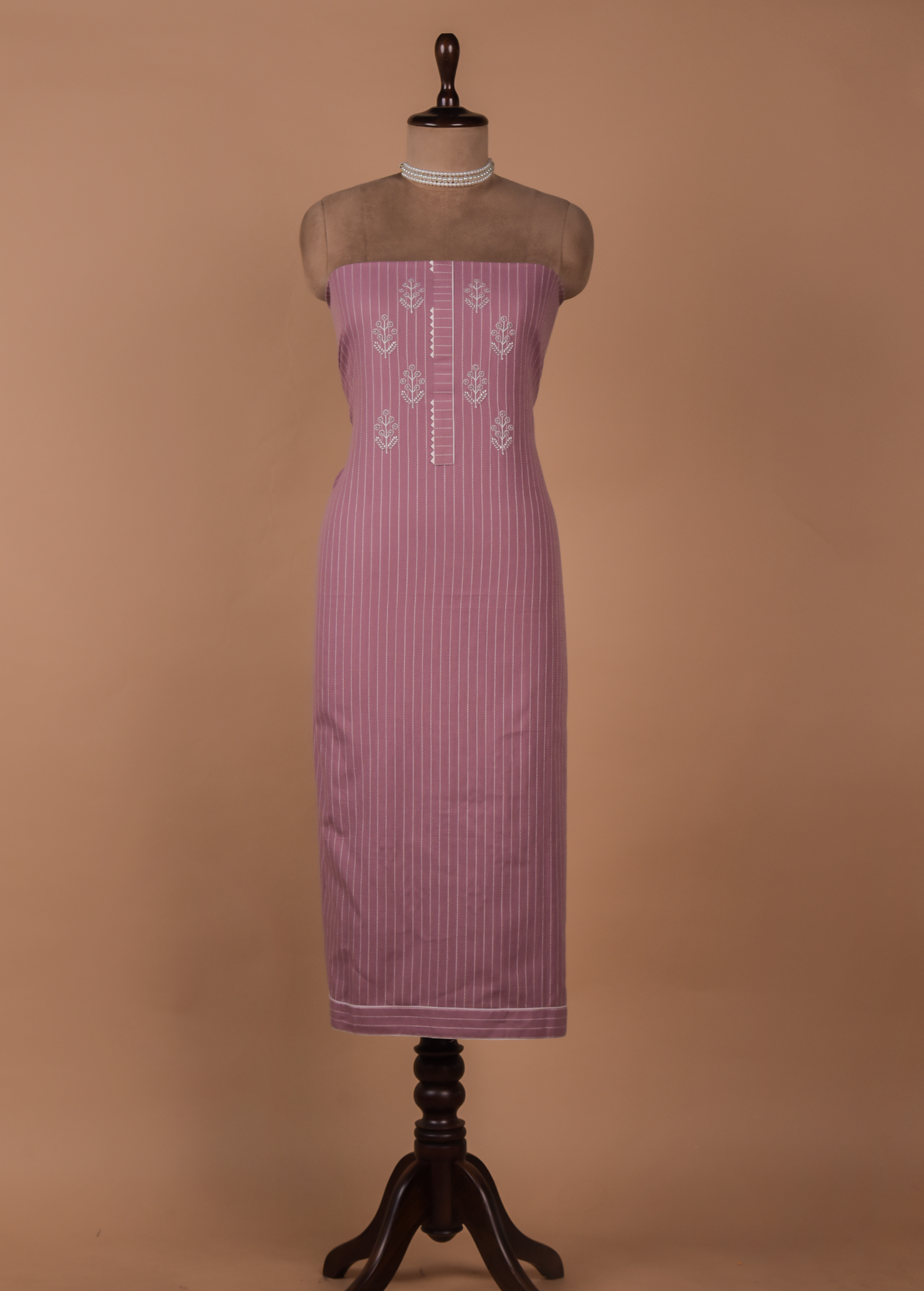 Pink Cotton Dress Material