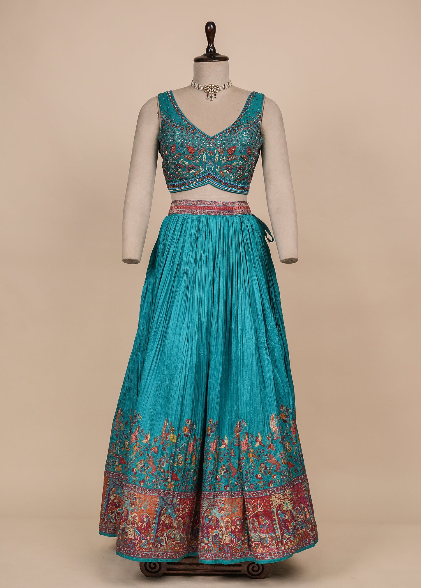 Blue Soft Silk Lehenga