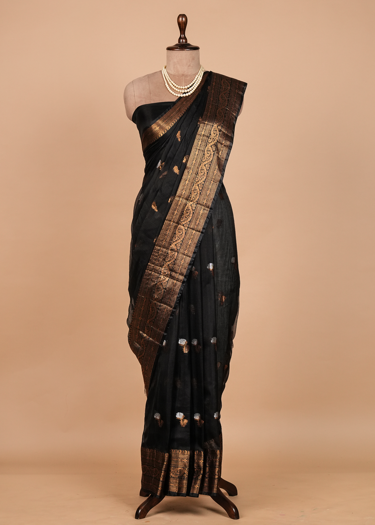 Black Kota Cotton Saree