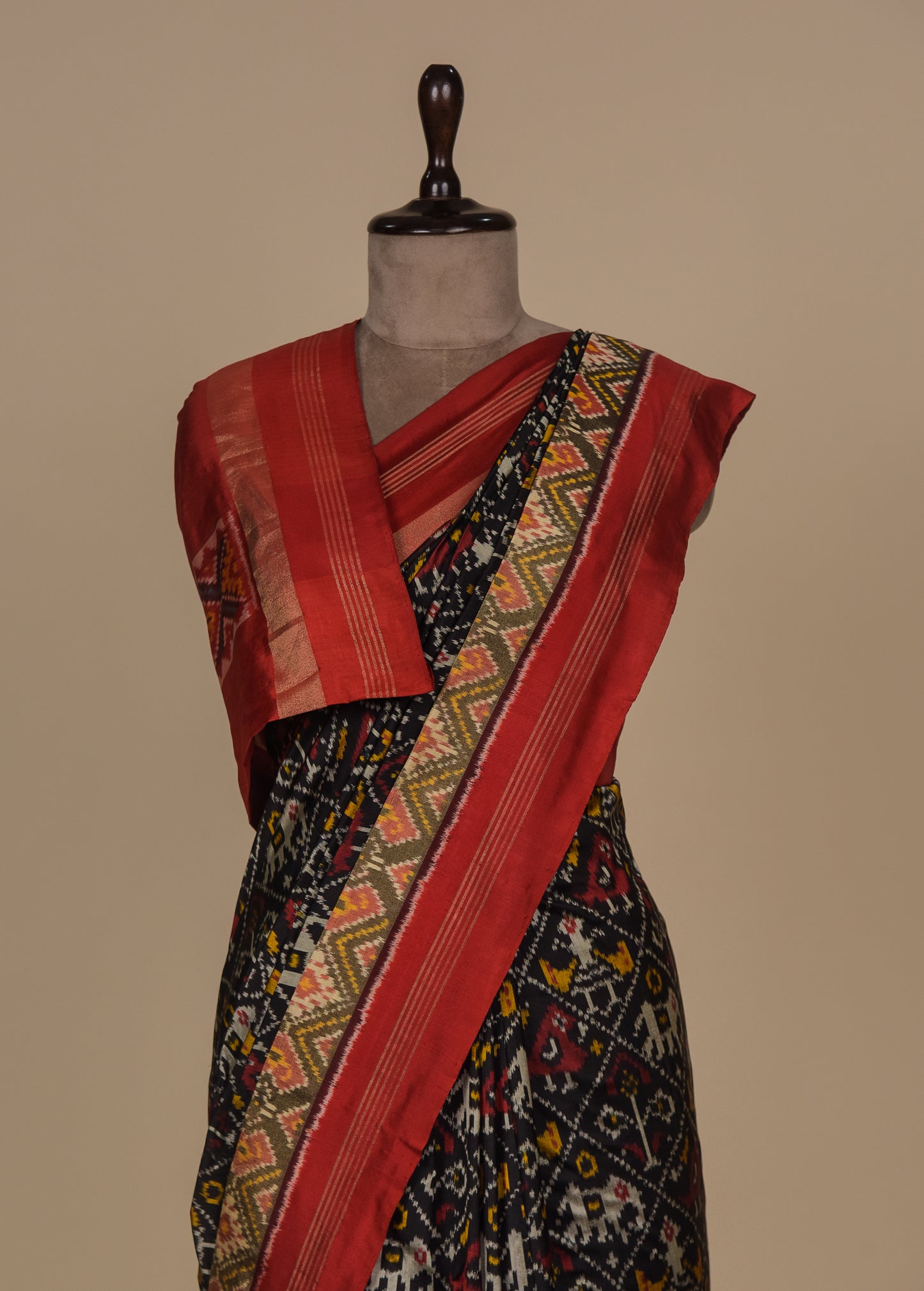Black Silk Patola Saree