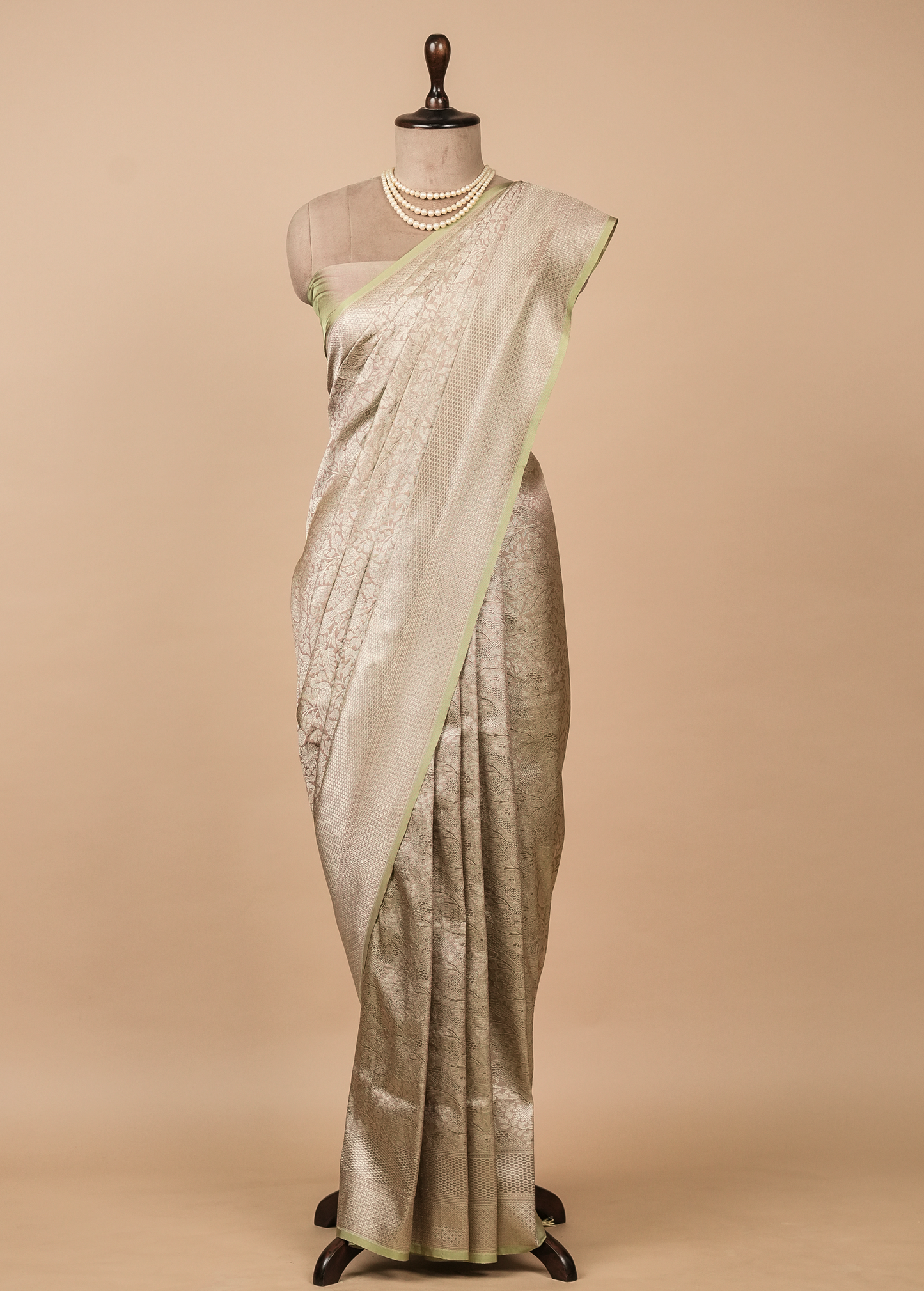 Silver Art Silk Banarasi Saree