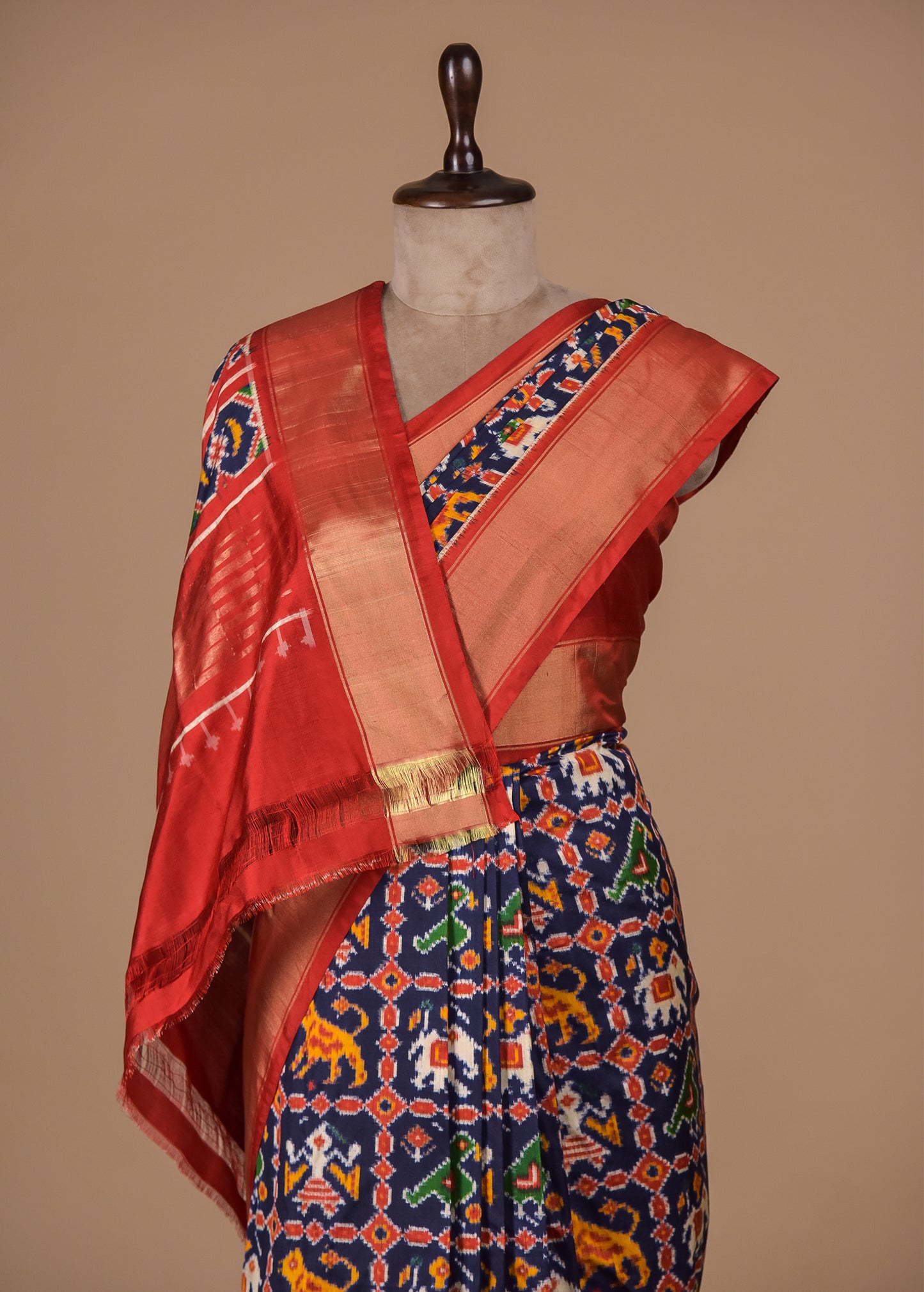 Blue Silk Patola Saree
