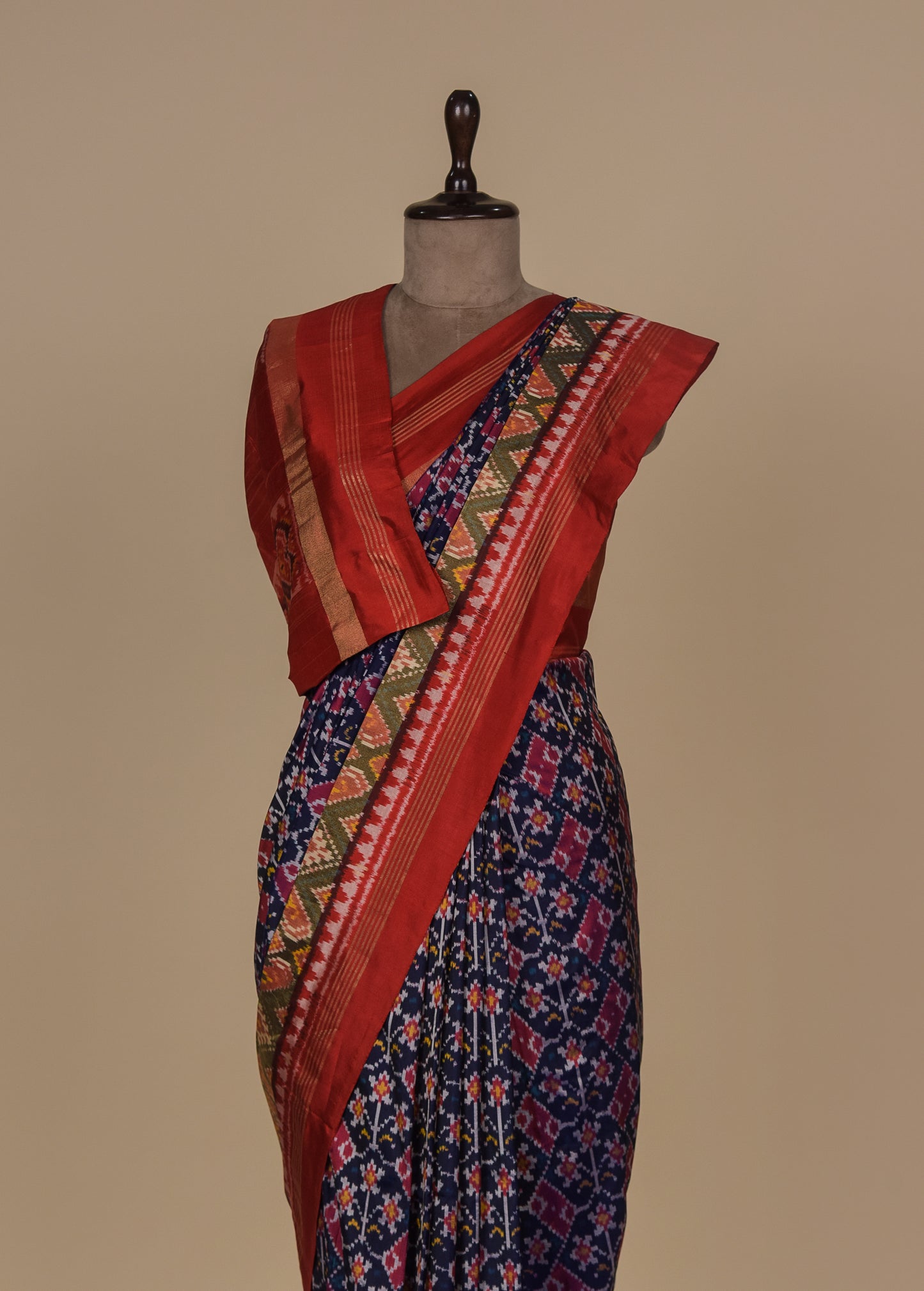 Blue Silk Patola Saree