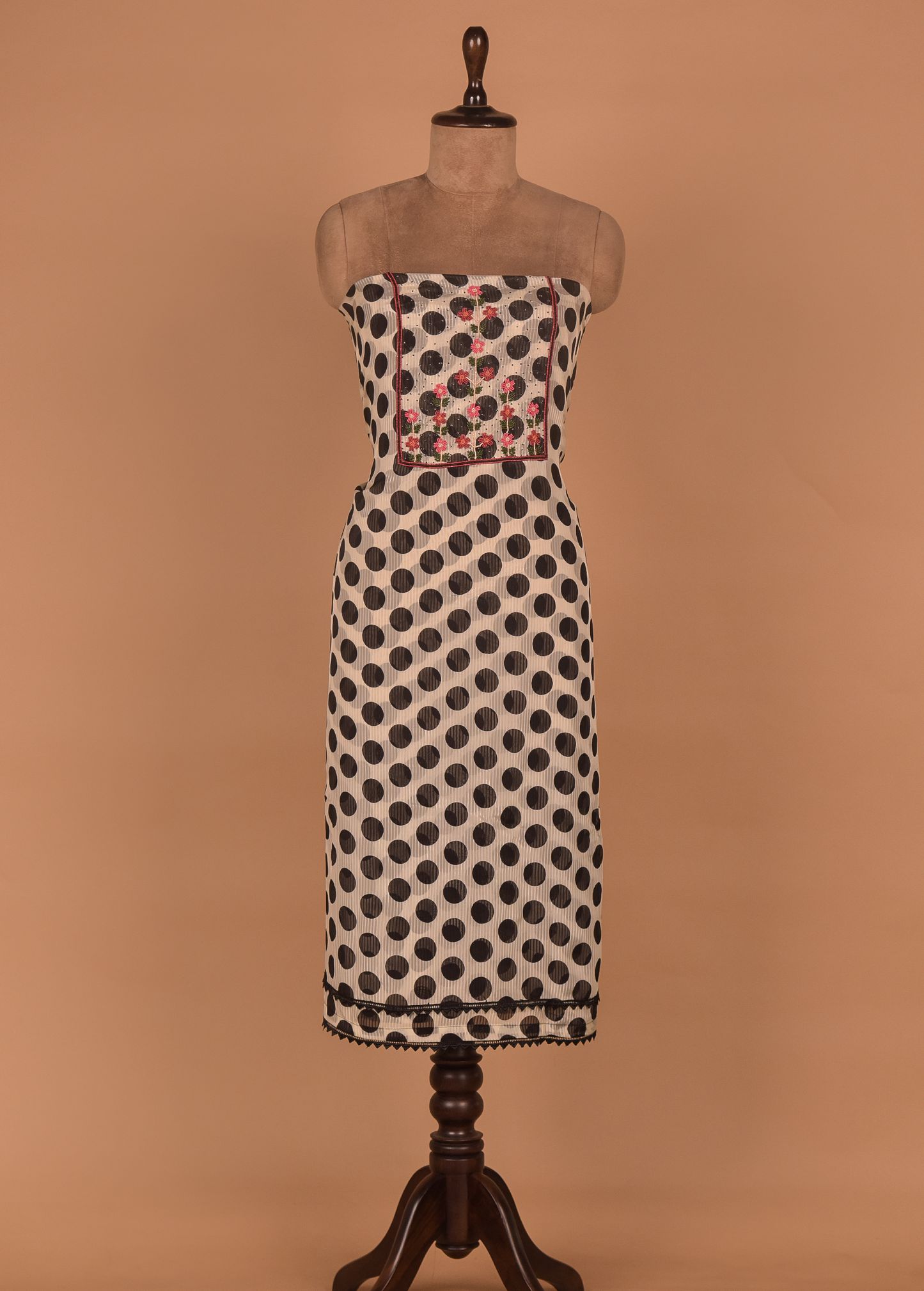 Multicoloured Organza Dress Material