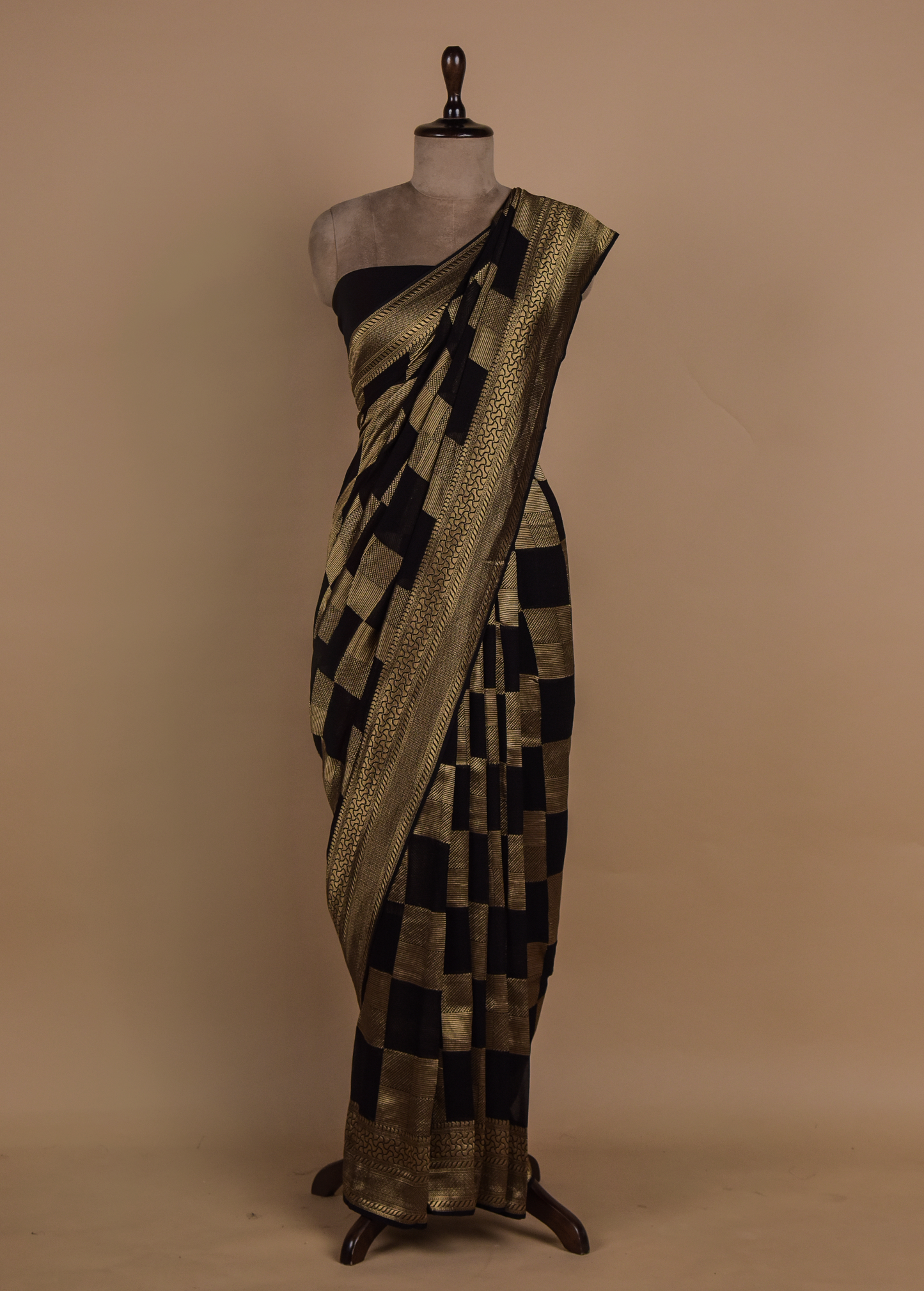 Black Georgette Banarasi Saree