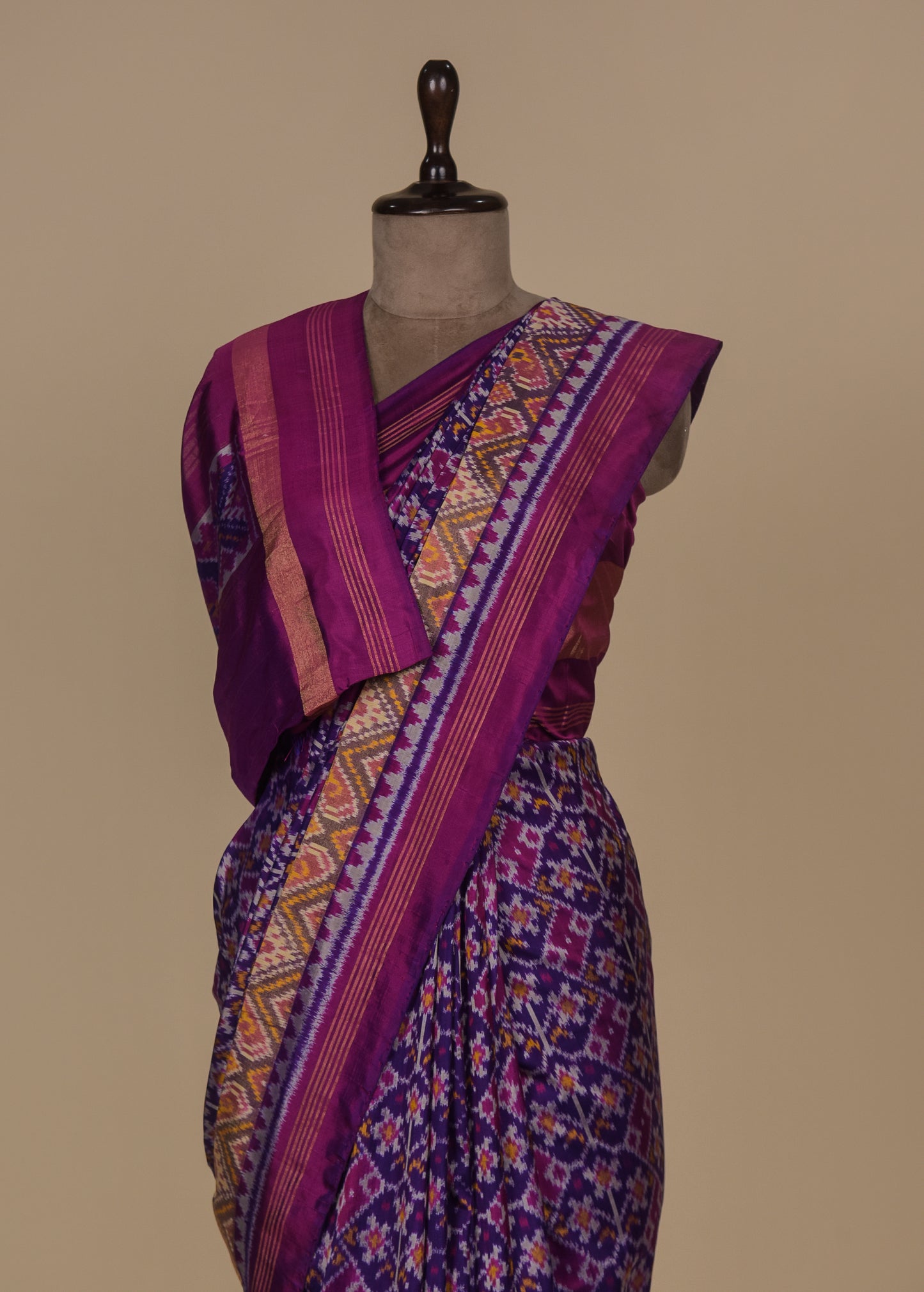 Multicoloured Silk Patola Saree