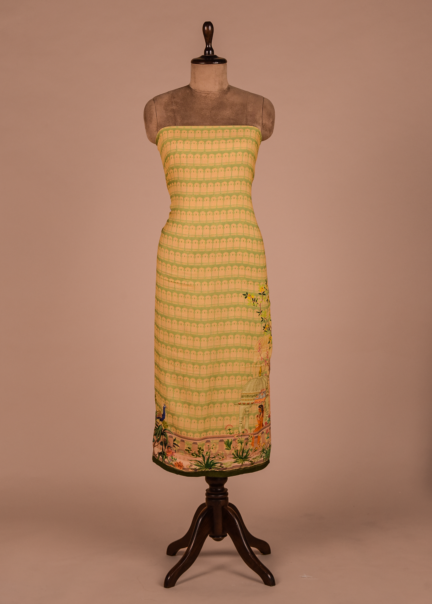 Multicoloured Mulmul Cotton Dress Material