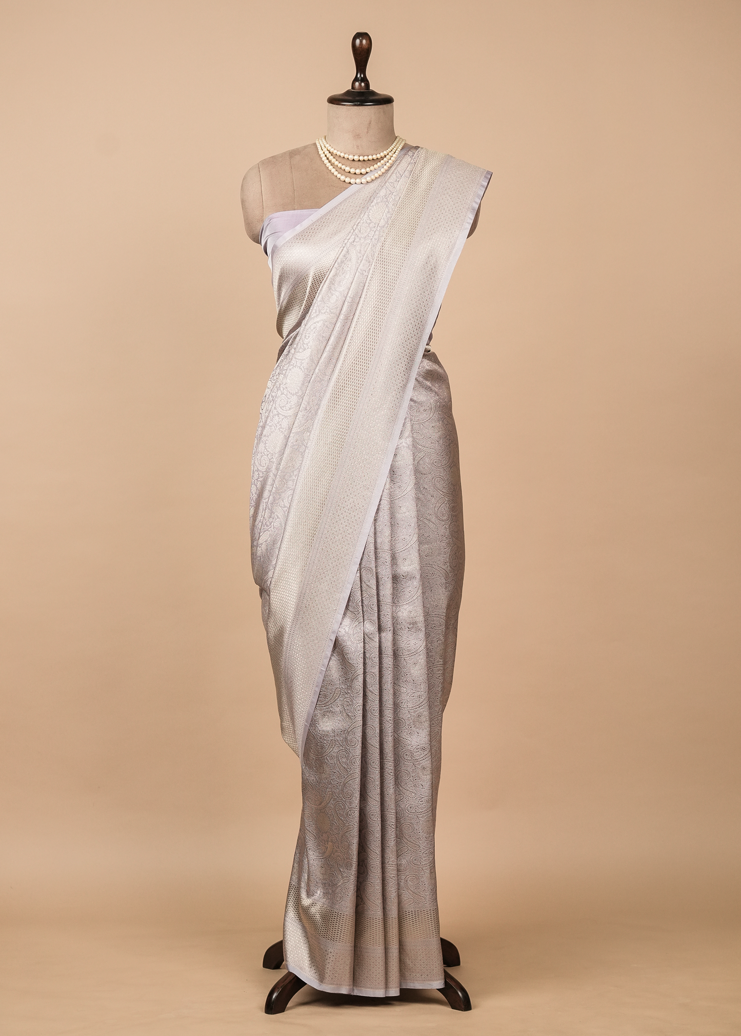 Purple Art Silk Banarasi Saree