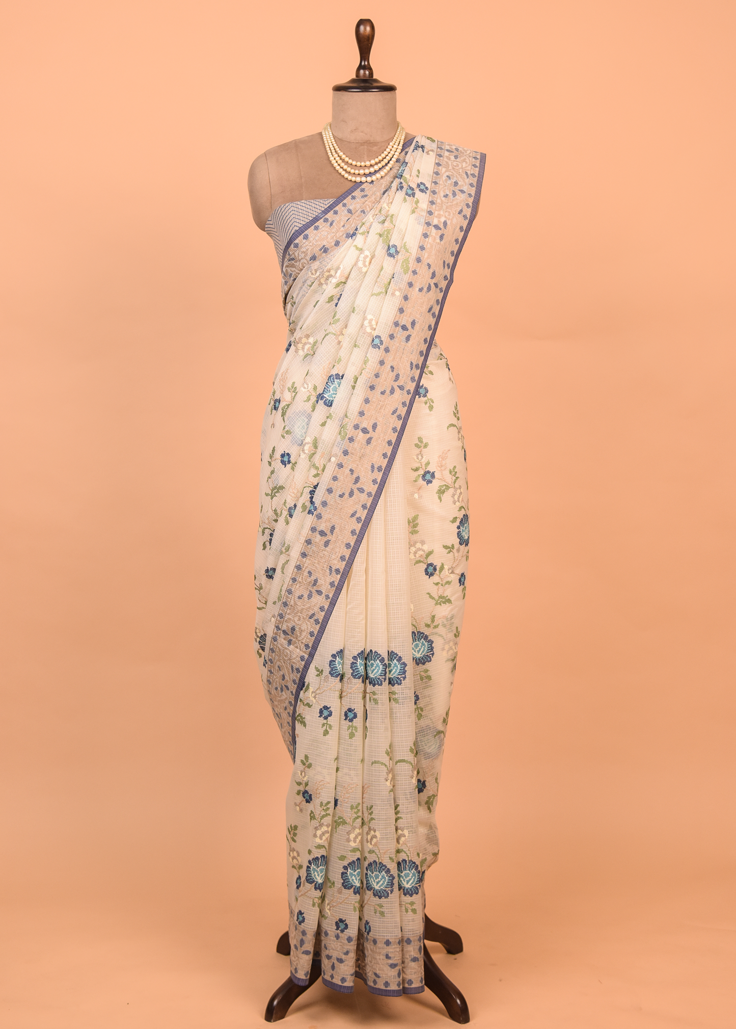 White Cotton Saree