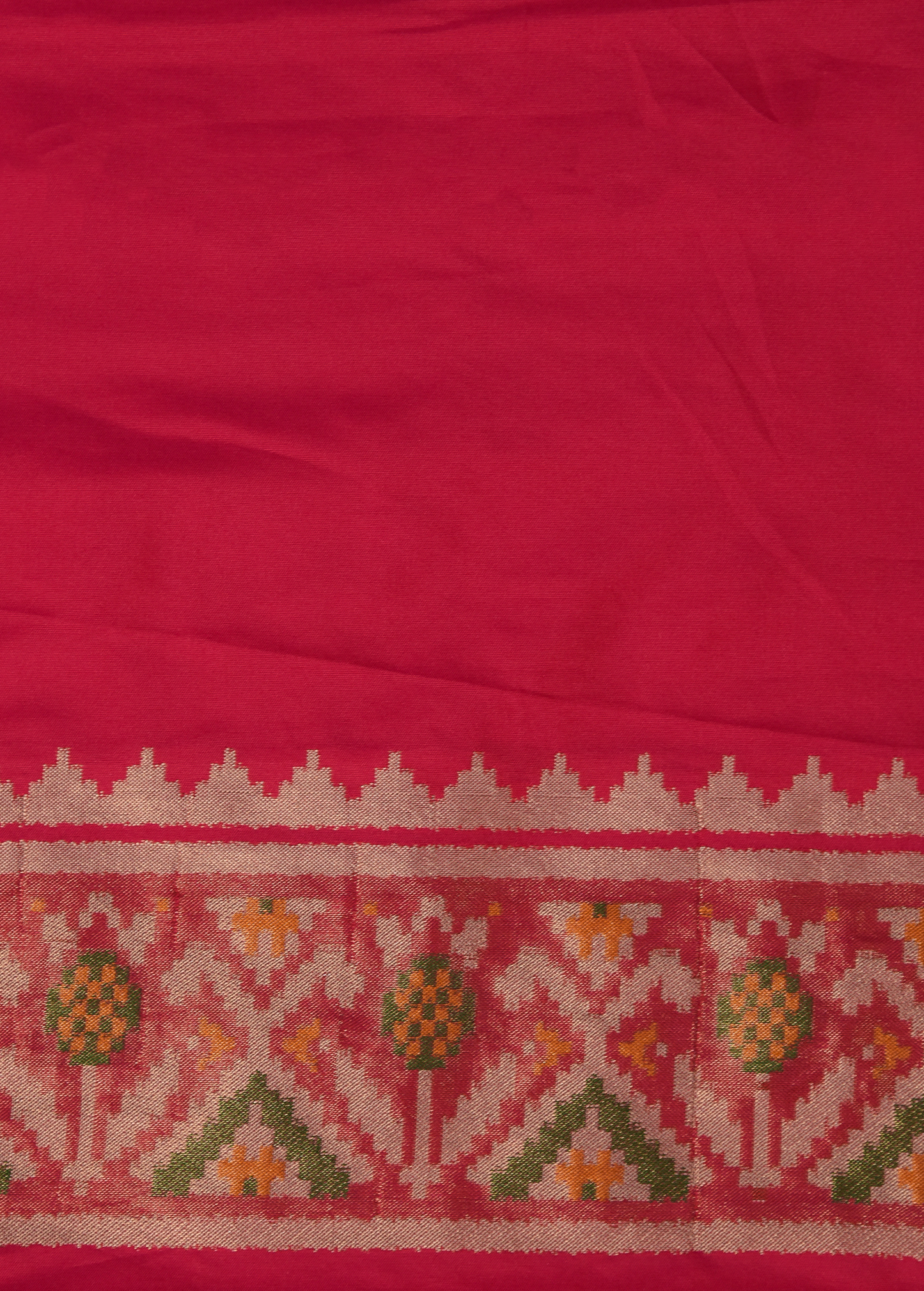 Blue Art Silk Patola Saree