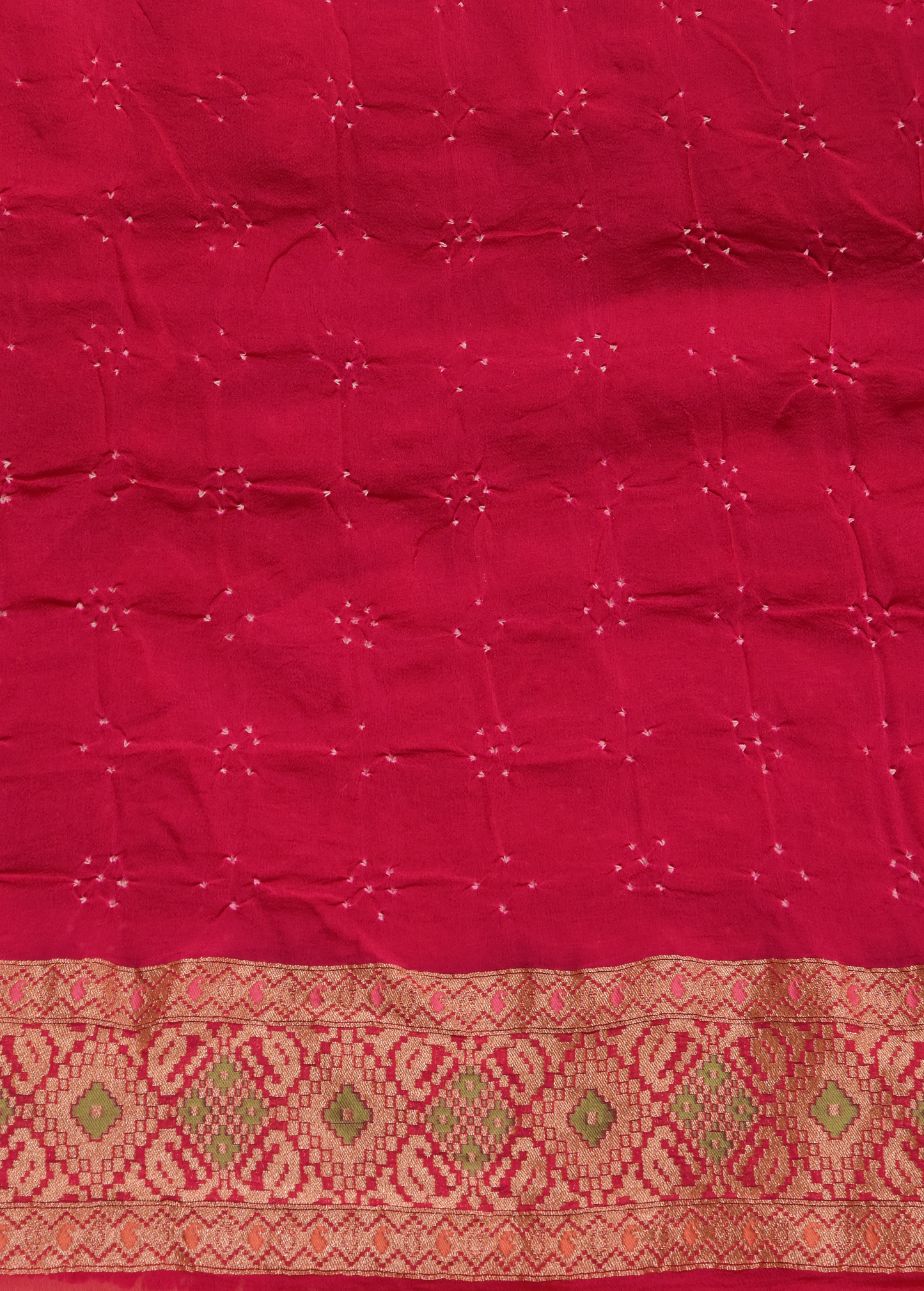 Pink Georgette Printed Saree