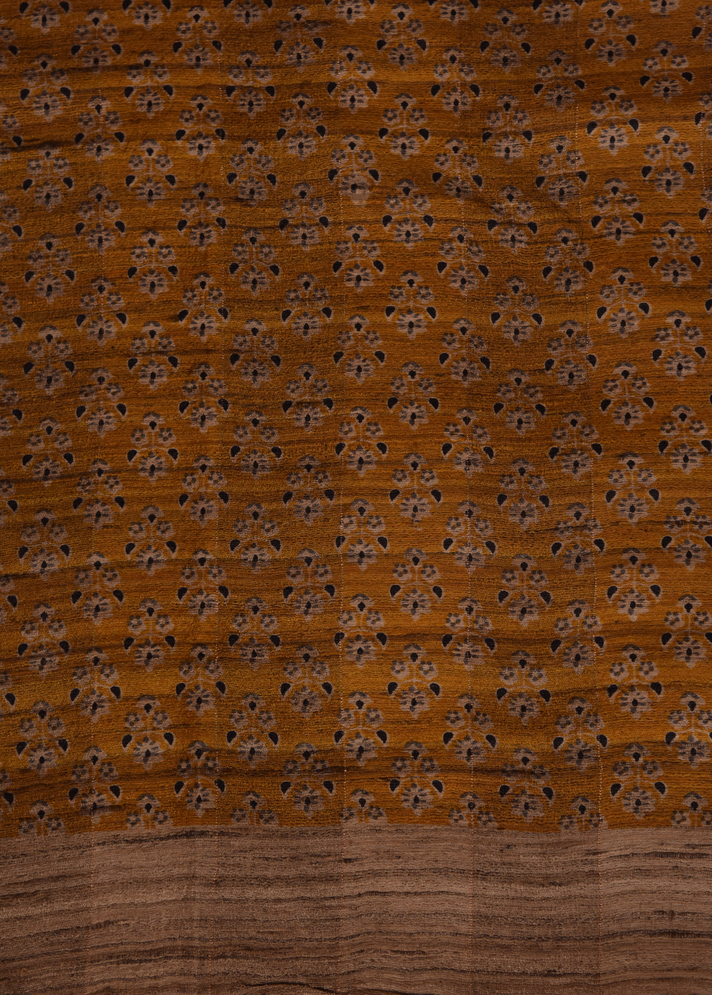 Multicoloured Tussar Printed Saree