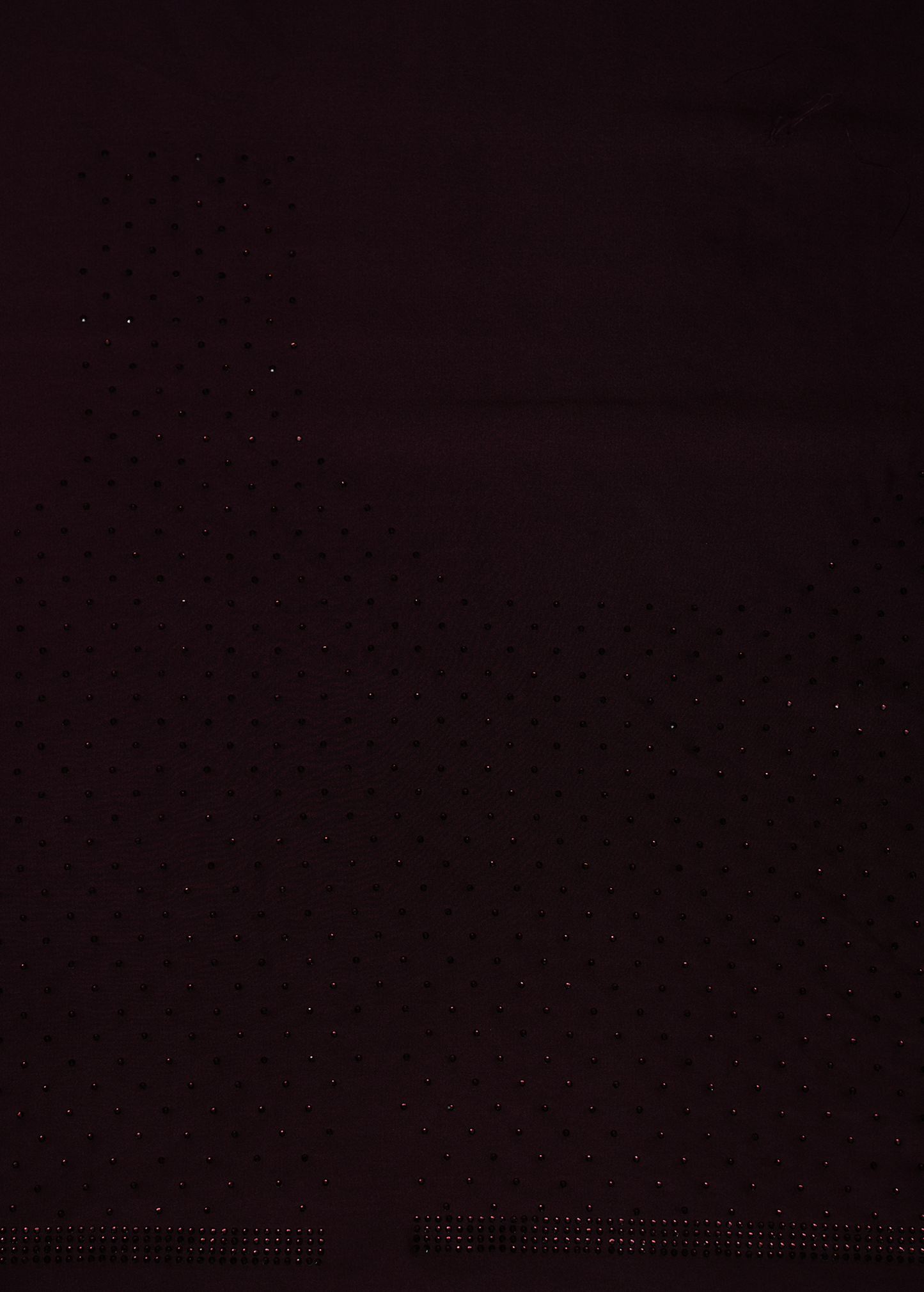 Wine Satin Embroidered Saree