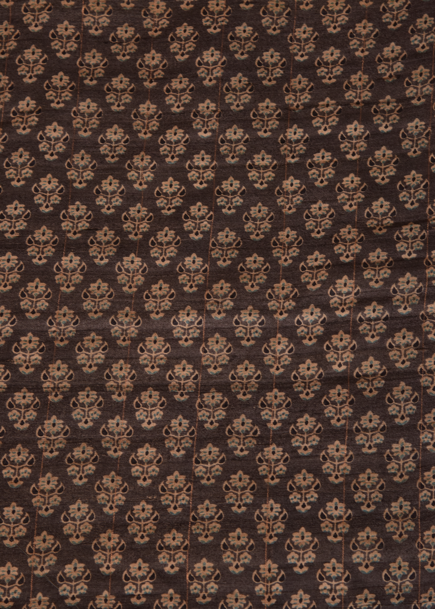 Multicoloured Tussar Printed Saree