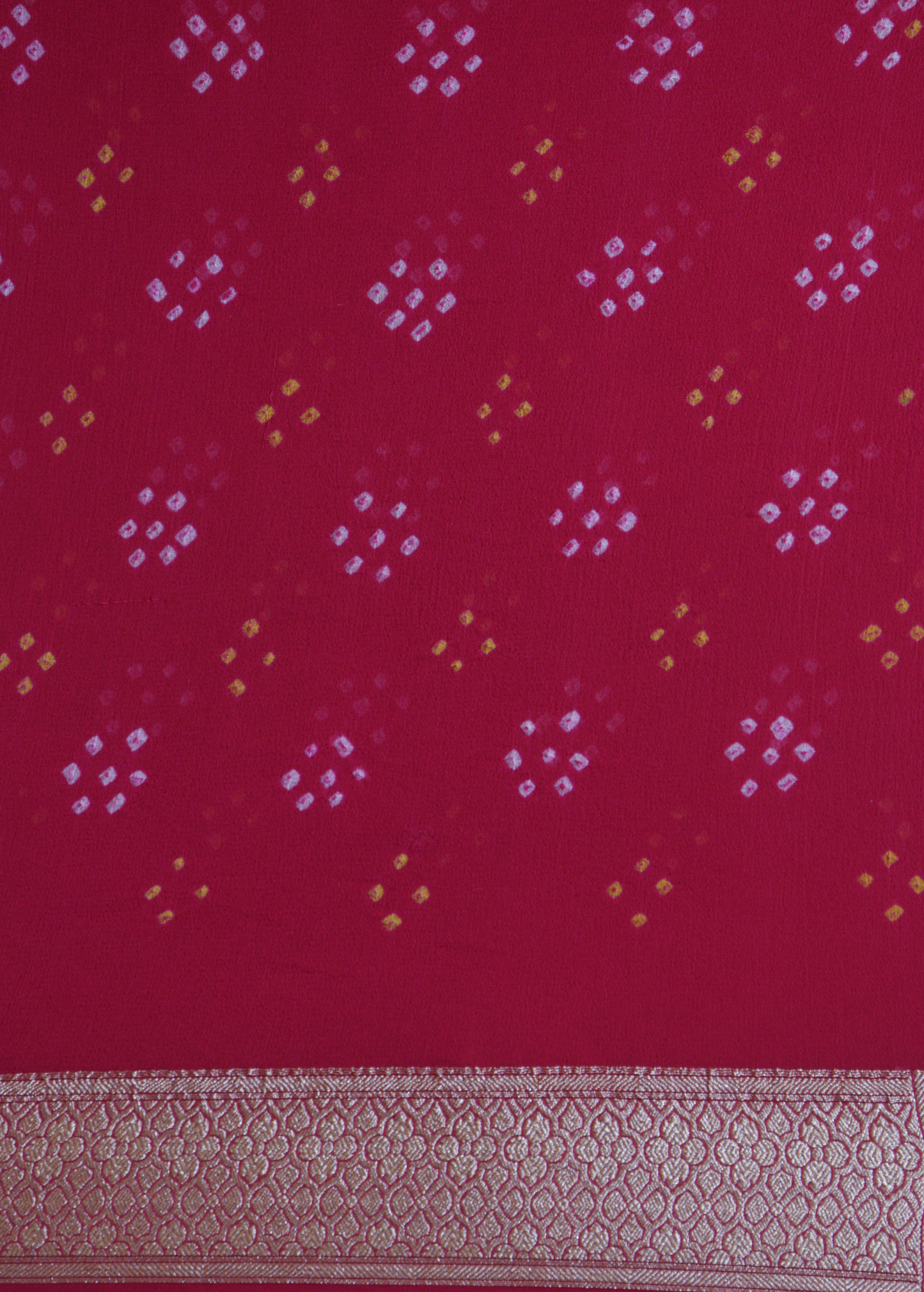 Multicoloured Georgette Bandhani Saree