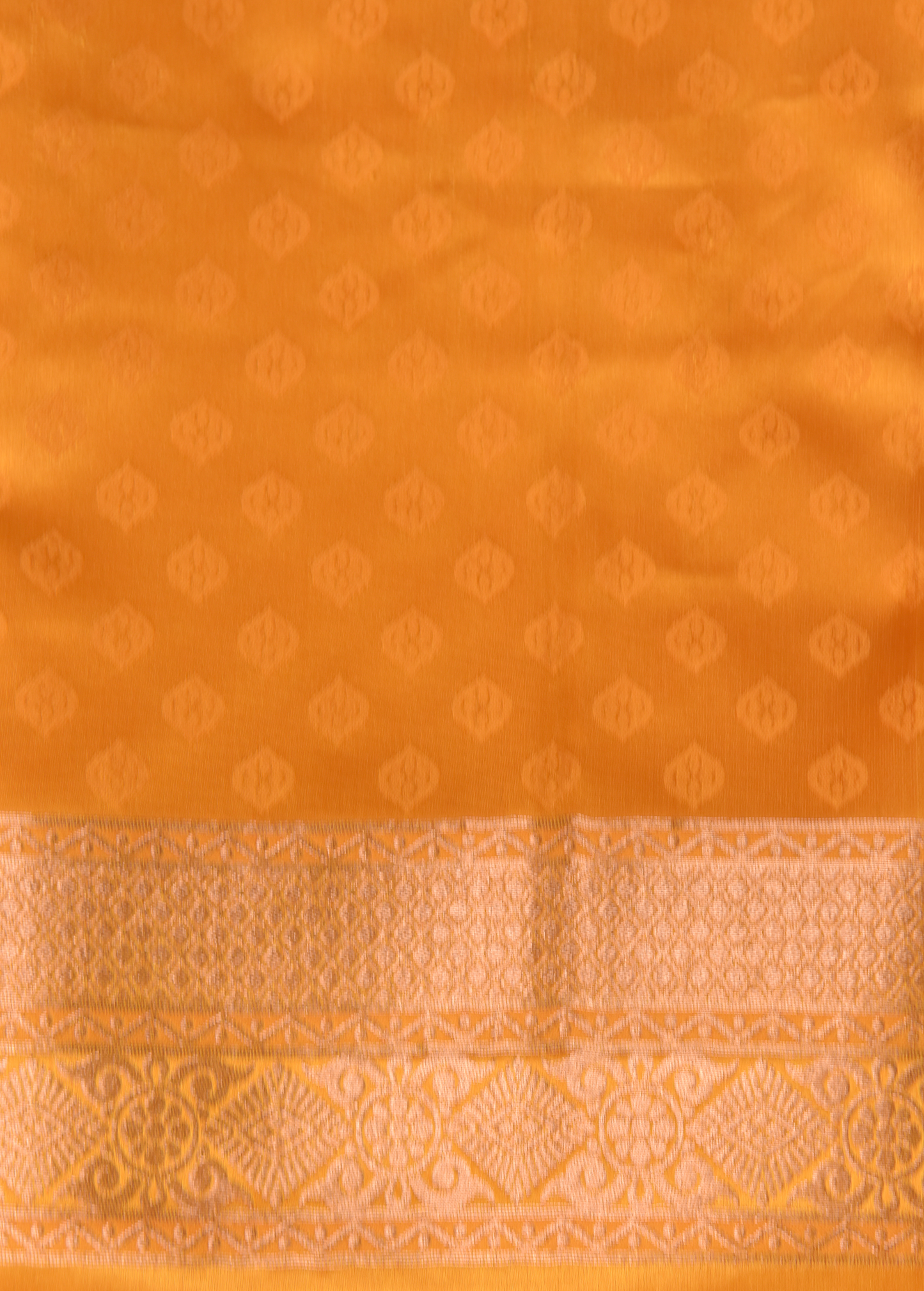 Yellow Art Silk Kanjeevaram Saree