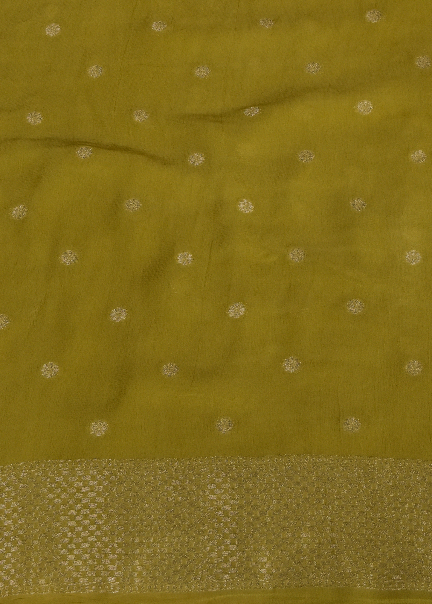 Green Georgette Bandhani Saree