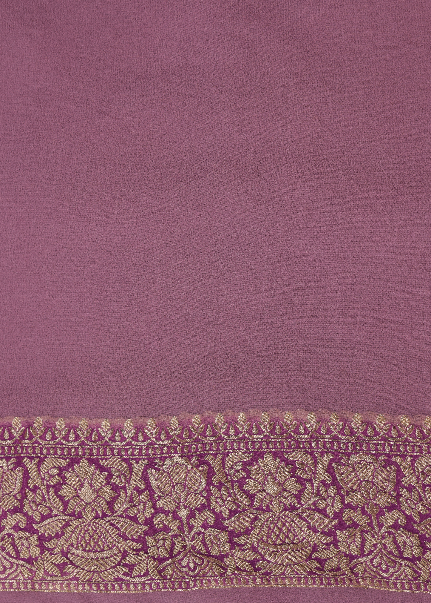 Purple Georgette Banarasi Saree