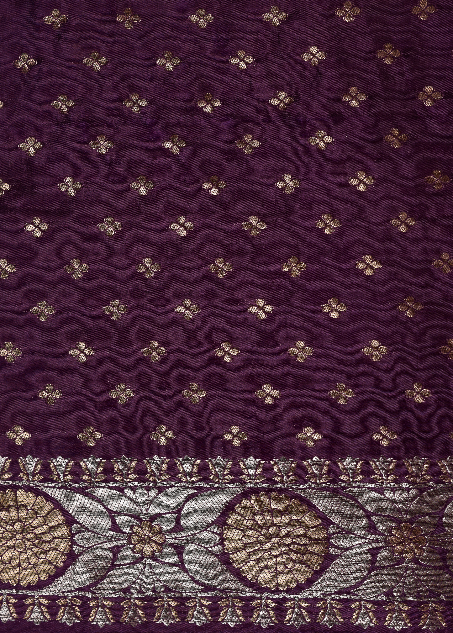 Purple Art Silk Banarasi Saree