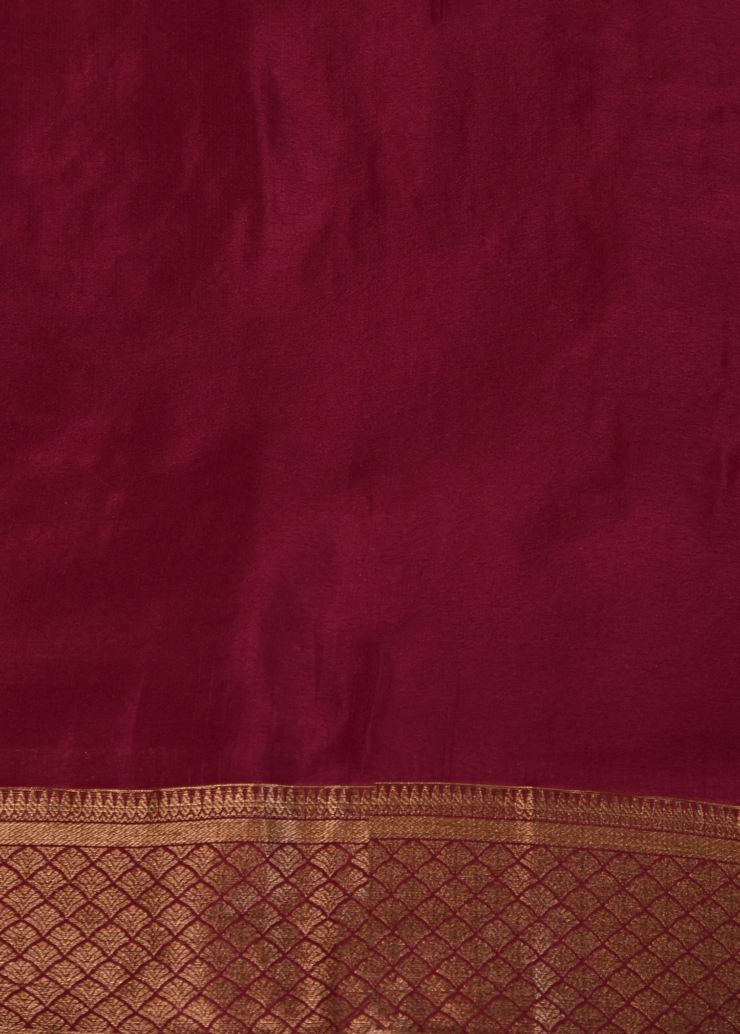 Red Crepe Silk Banarasi Saree