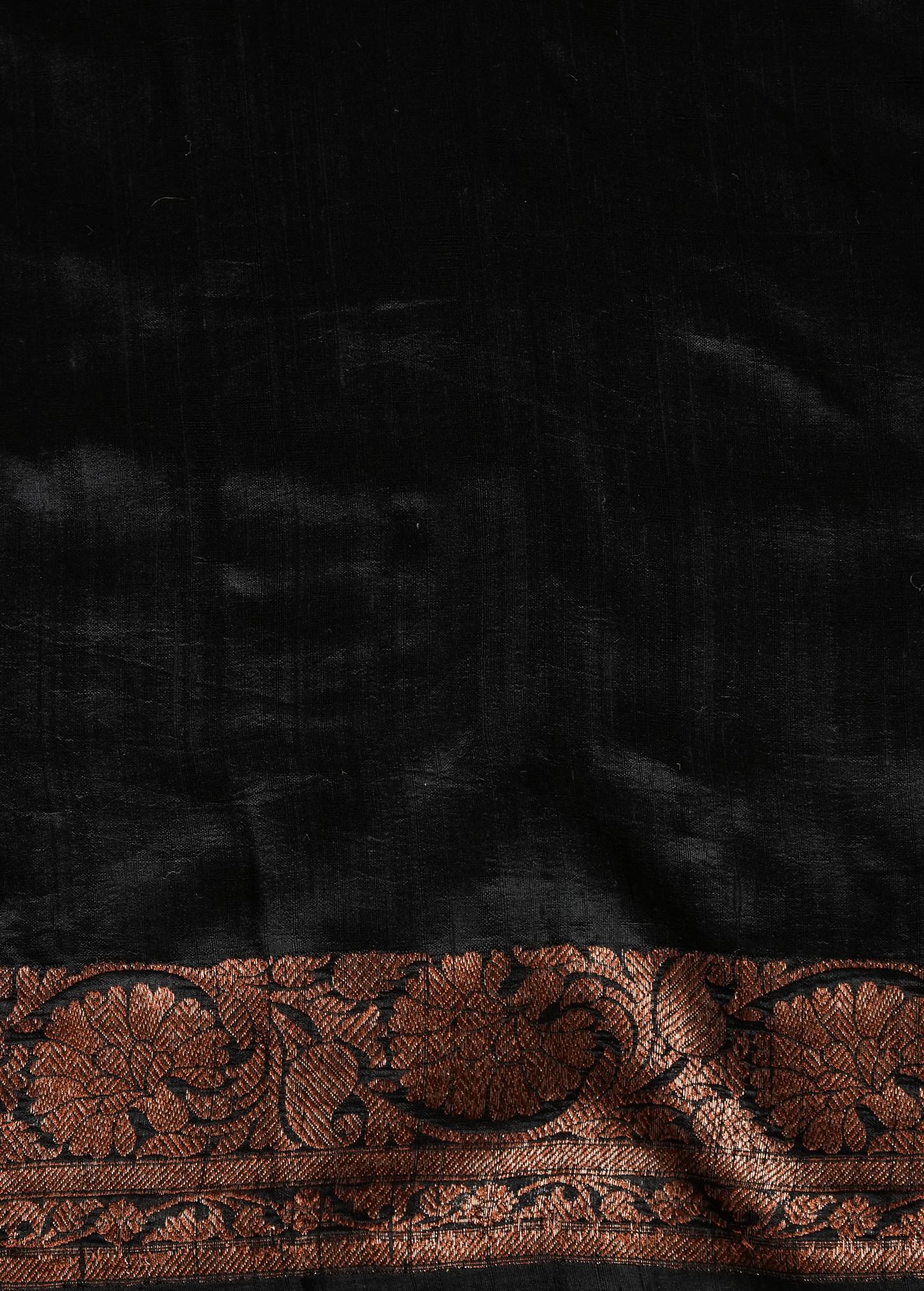 Black Tussar Silk Banarasi Saree